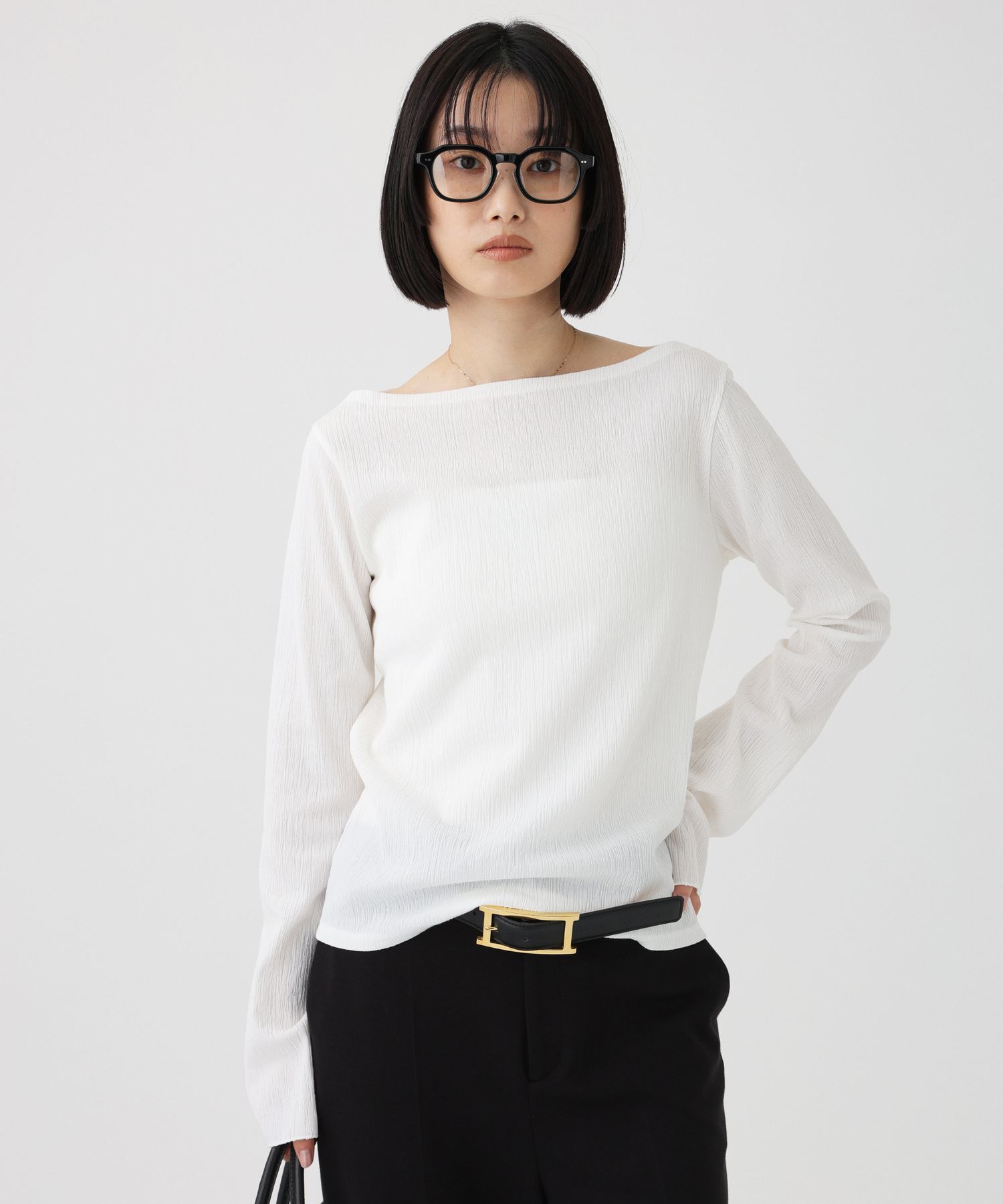 BABYLONE「クレープジャージープルオーバー」|Tシャツ・カットソー|