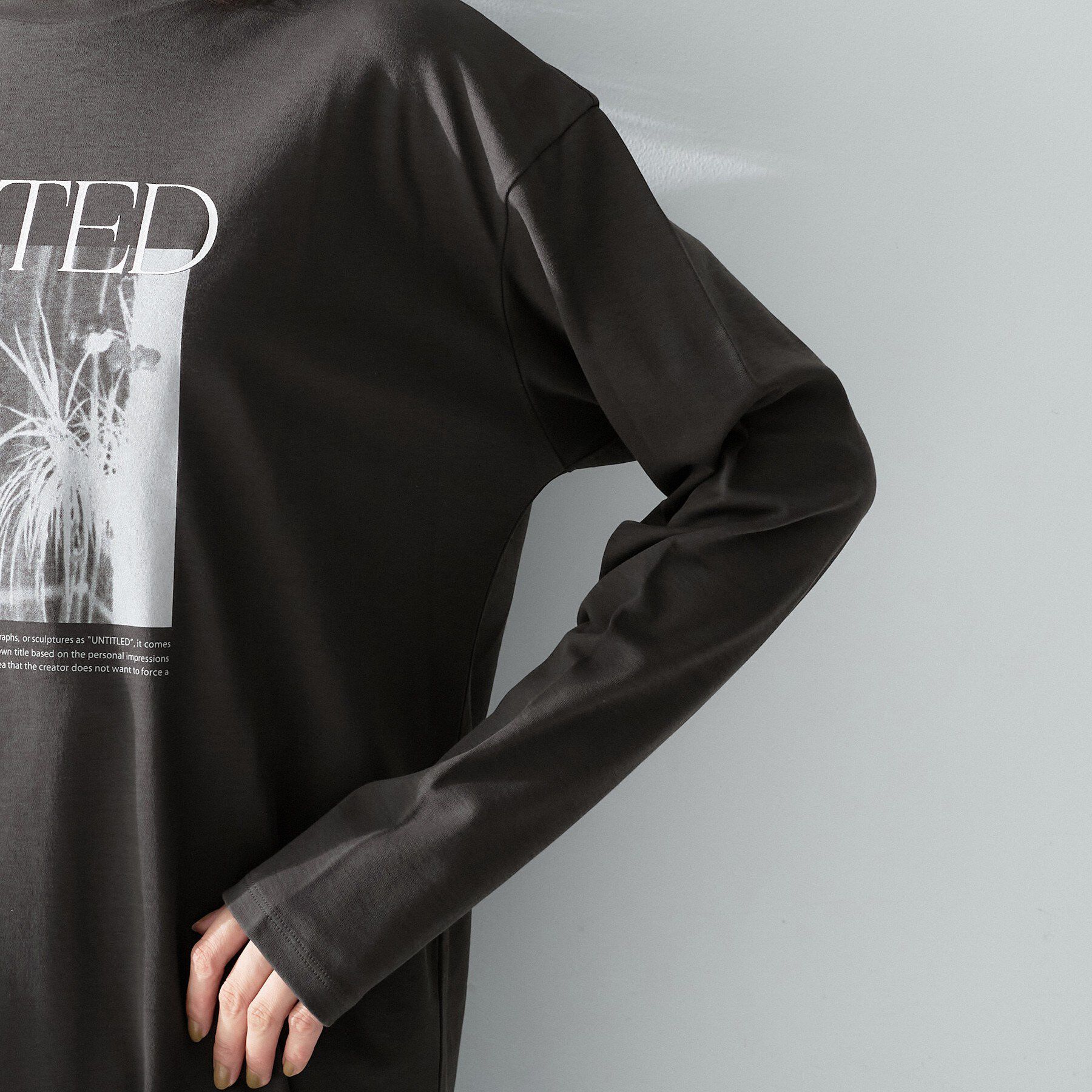 UNTITLED「【ロゴ・プリント】フォトグラフィックロンT」|Tシャツ・カットソー|
