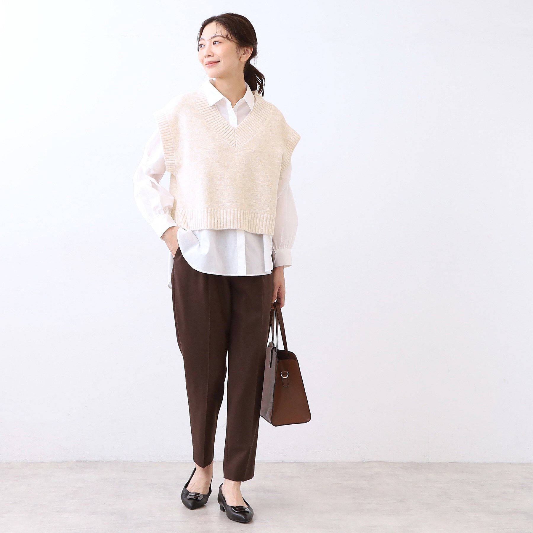 Reflect「【単品使い◎】ニットベスト＋シャツセット」|その他|