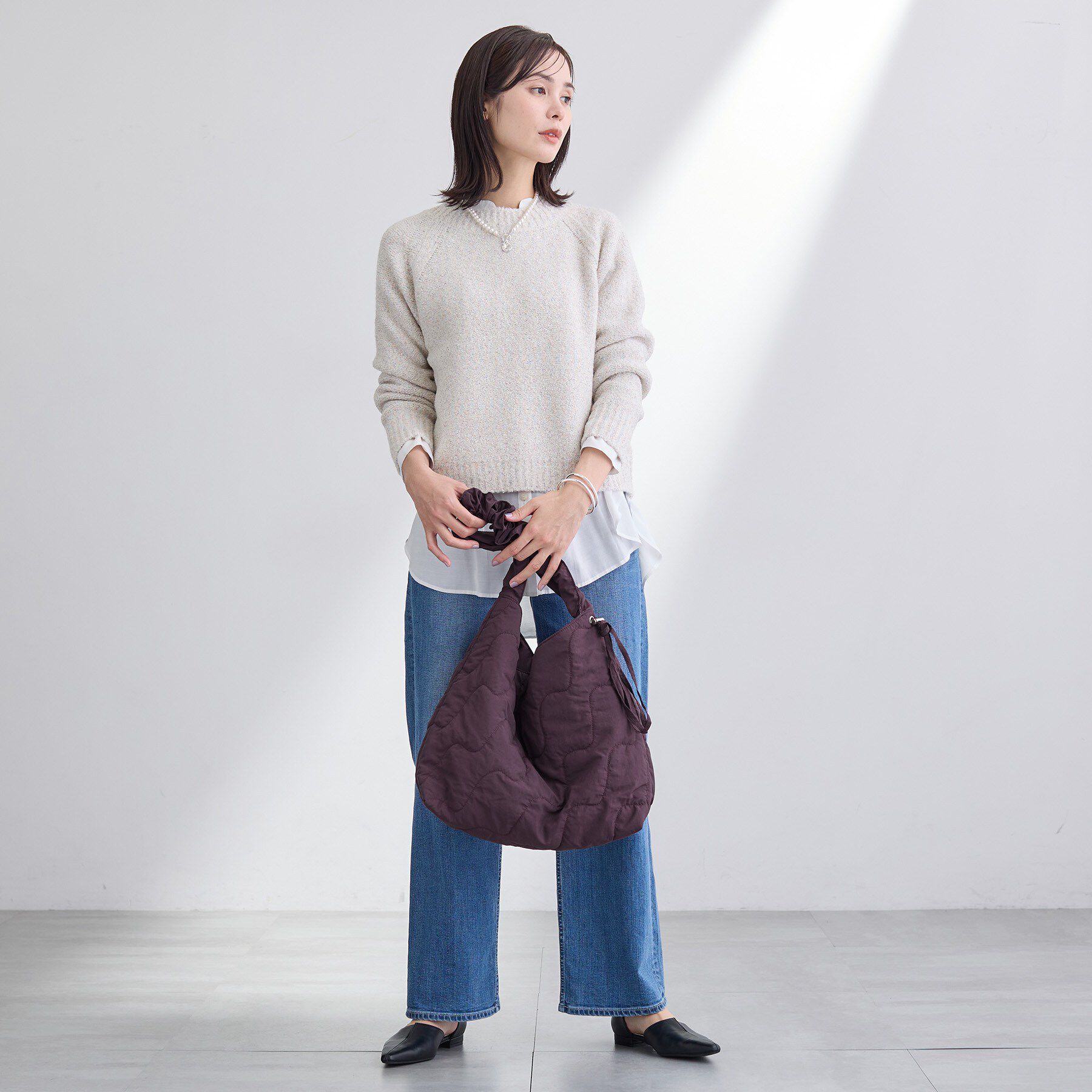 INDIVI「【新色登場！超軽量】2WAYドロストショルダーバッグ」|ショルダー・メッセンジャー|