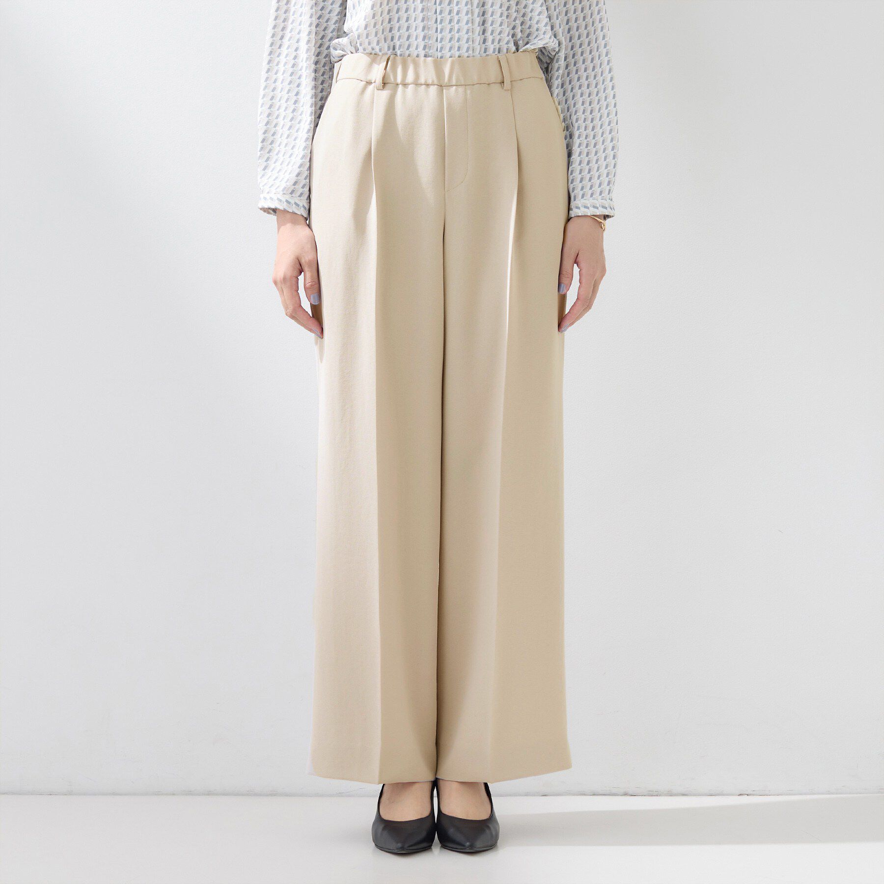 INDIVI「【洗える／UVケア／SETUP可】着る日傘ワイドパンツ」|その他|