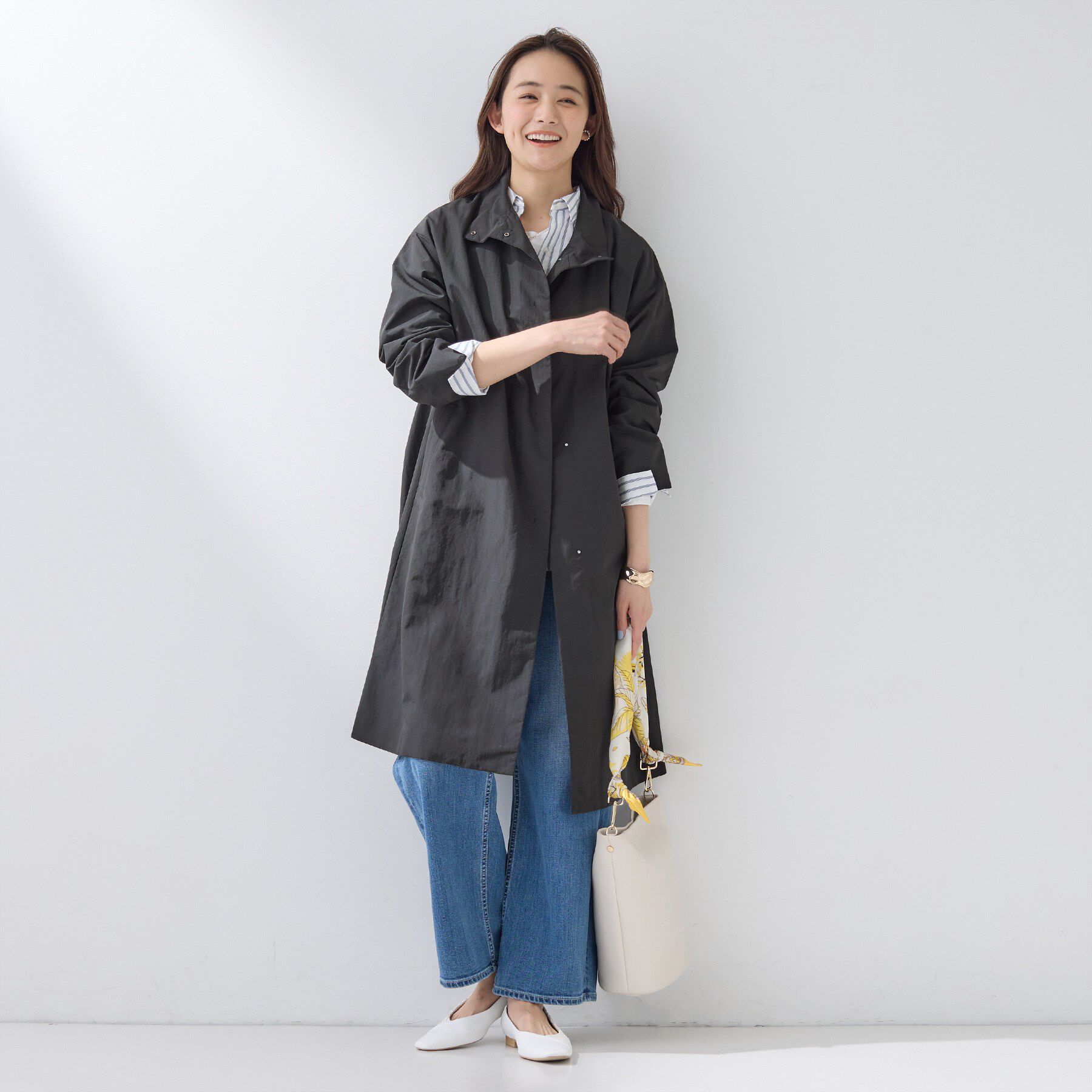 INDIVI「【撥水／軽量】ミニマル スタンドカラーコート」|その他|