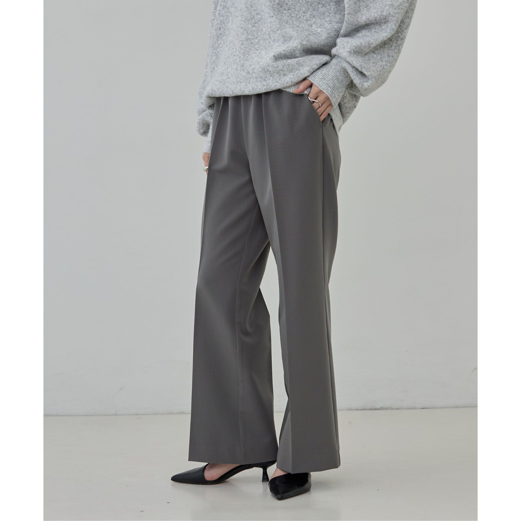 GALLEST「Comfy Slacks｜イージーストレートフレアパンツ【LIVE紹介／上枝みどりさん着用／セットア」|その他|