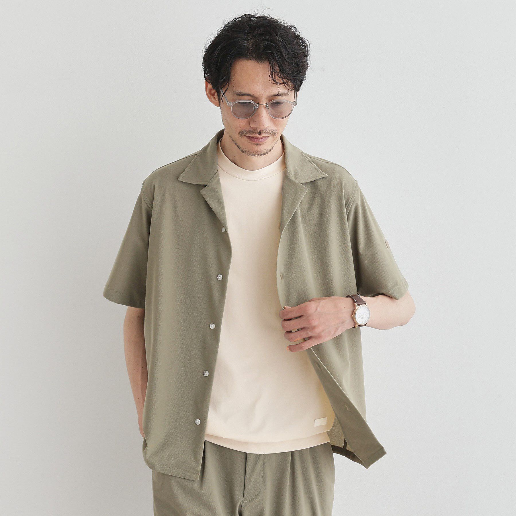 TAKEO KIKUCHI「【COOL CITY WEAR】テーラードTシャツ /接触冷感」|Tシャツ・カットソー|