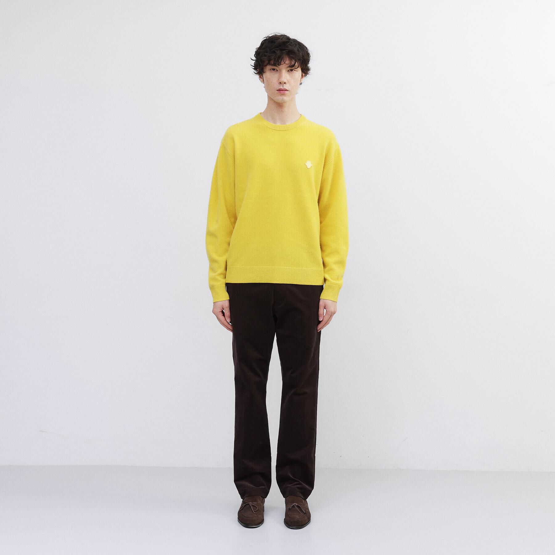 TAKEO KIKUCHI「【Air Palette Knit】ワンポイント カラーニット プルオーバー」|ニット・セーター|