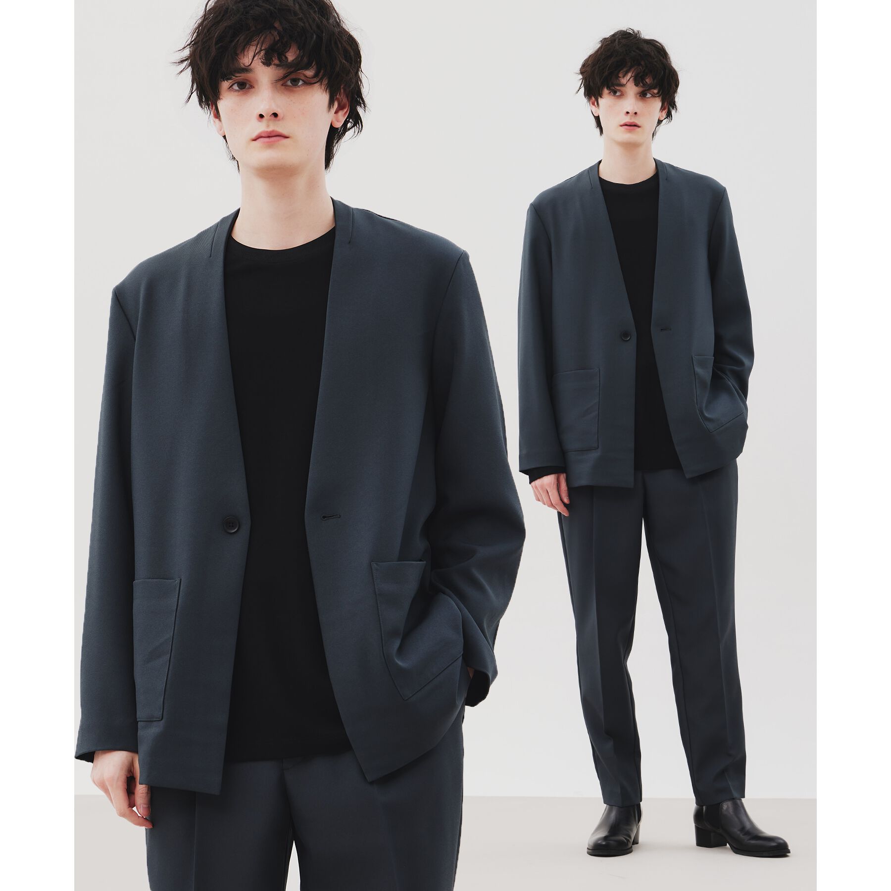 tk.TAKEO KIKUCHI「アソートセットアップ」|スーツ|ダークグリーン(32
