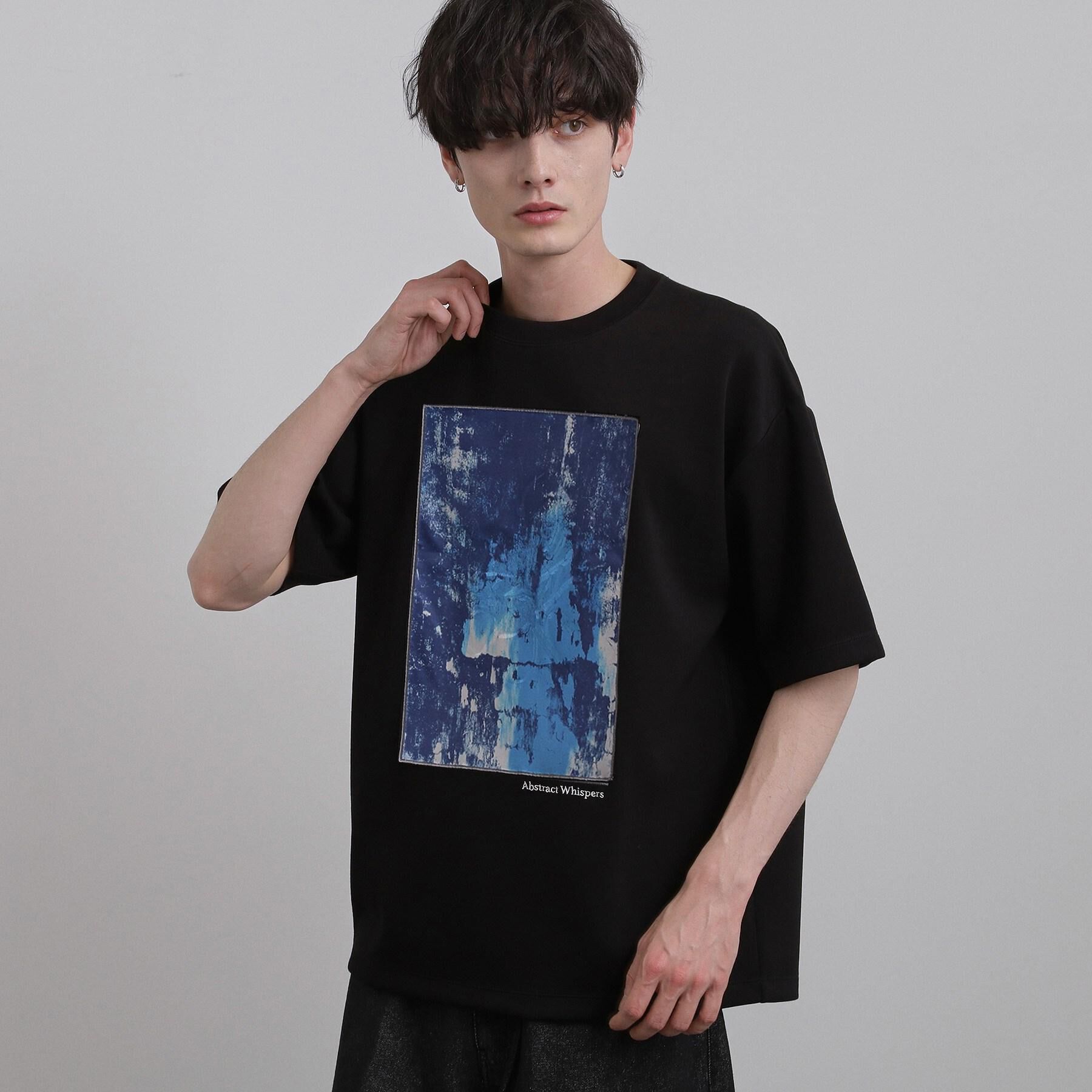 tk.TAKEO KIKUCHI「コンシールドエンブロTシャツ」|Tシャツ・カットソー|ブラック(019)