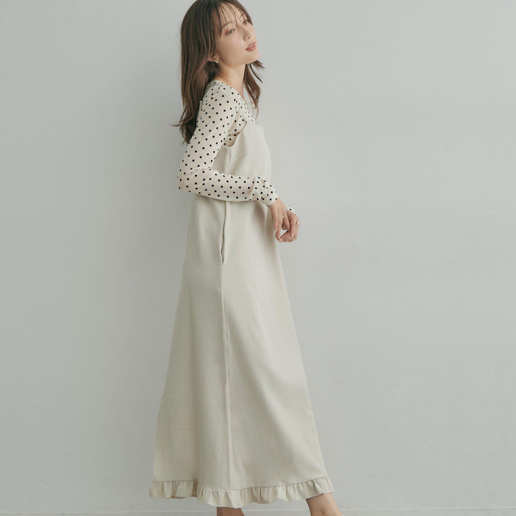 Couture broach「フロッキードットチュールトップス」|Tシャツ・カットソー|