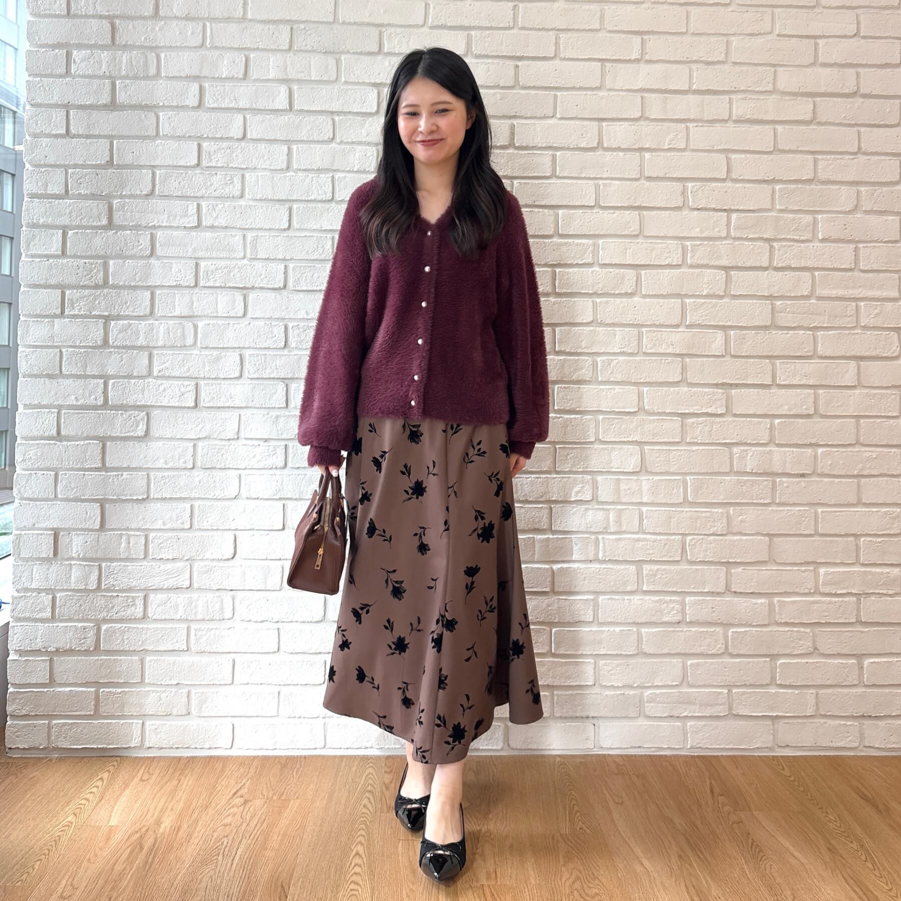 Couture broach「【ふわふわフェザー】前後2WAY ニットカーディガン」|カーディガン|
