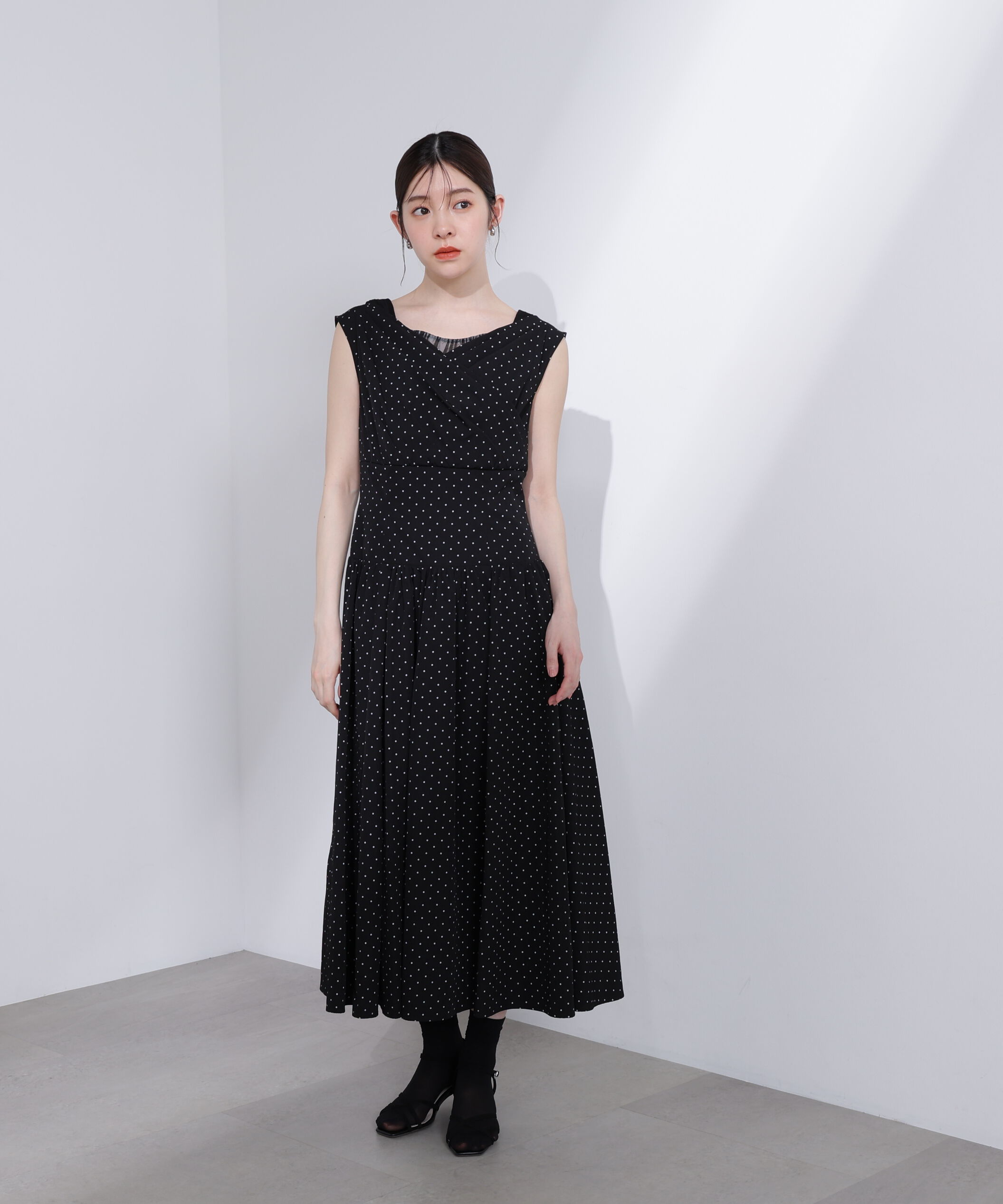 PROPORTION BODY DRESSING「〈Lou Lou fee（ルルーフェ）〉チュールレイヤードレディーワンピース」|ワンピース|
