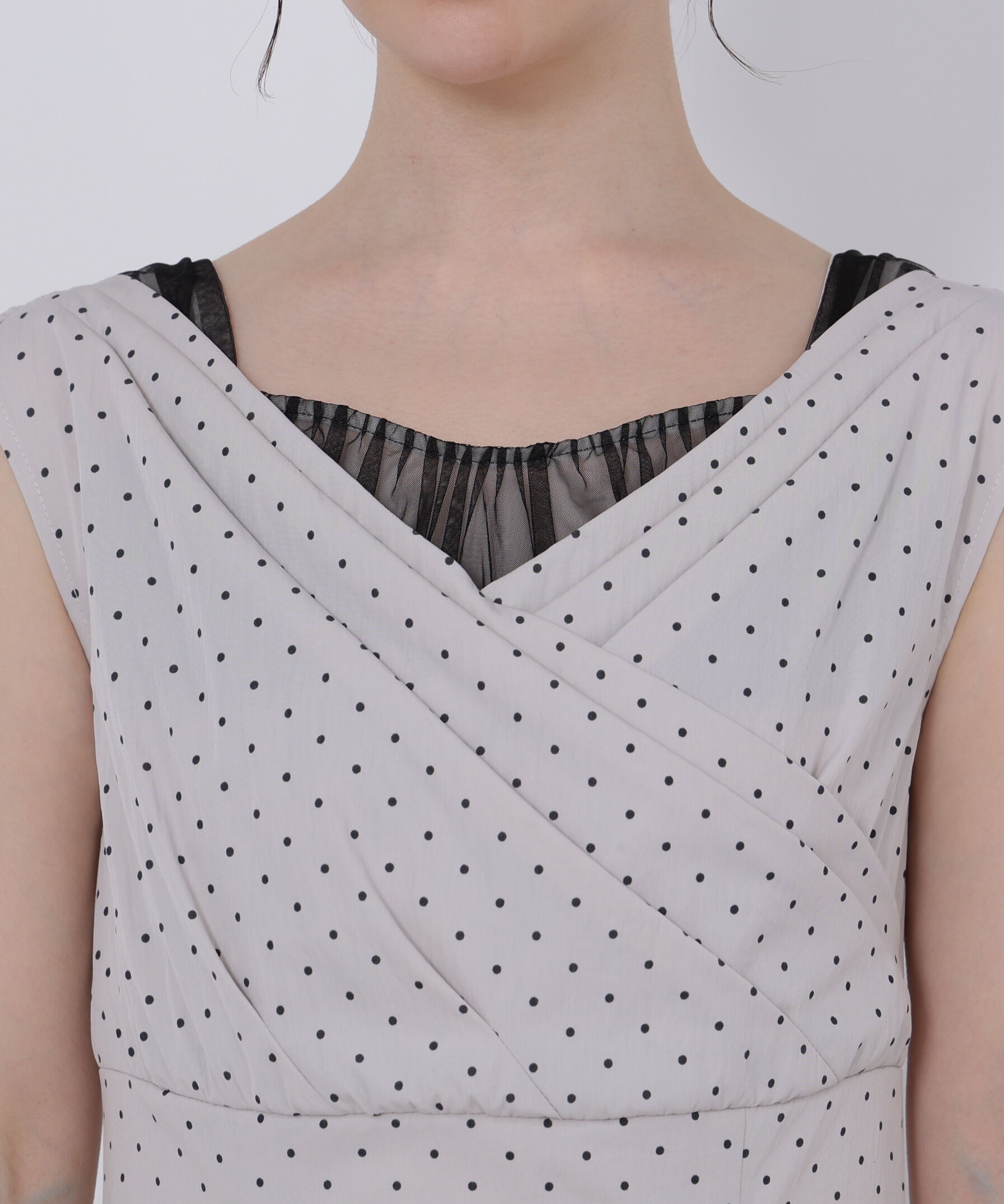 PROPORTION BODY DRESSING「〈Lou Lou fee（ルルーフェ）〉チュールレイヤードレディーワンピース」|ワンピース|