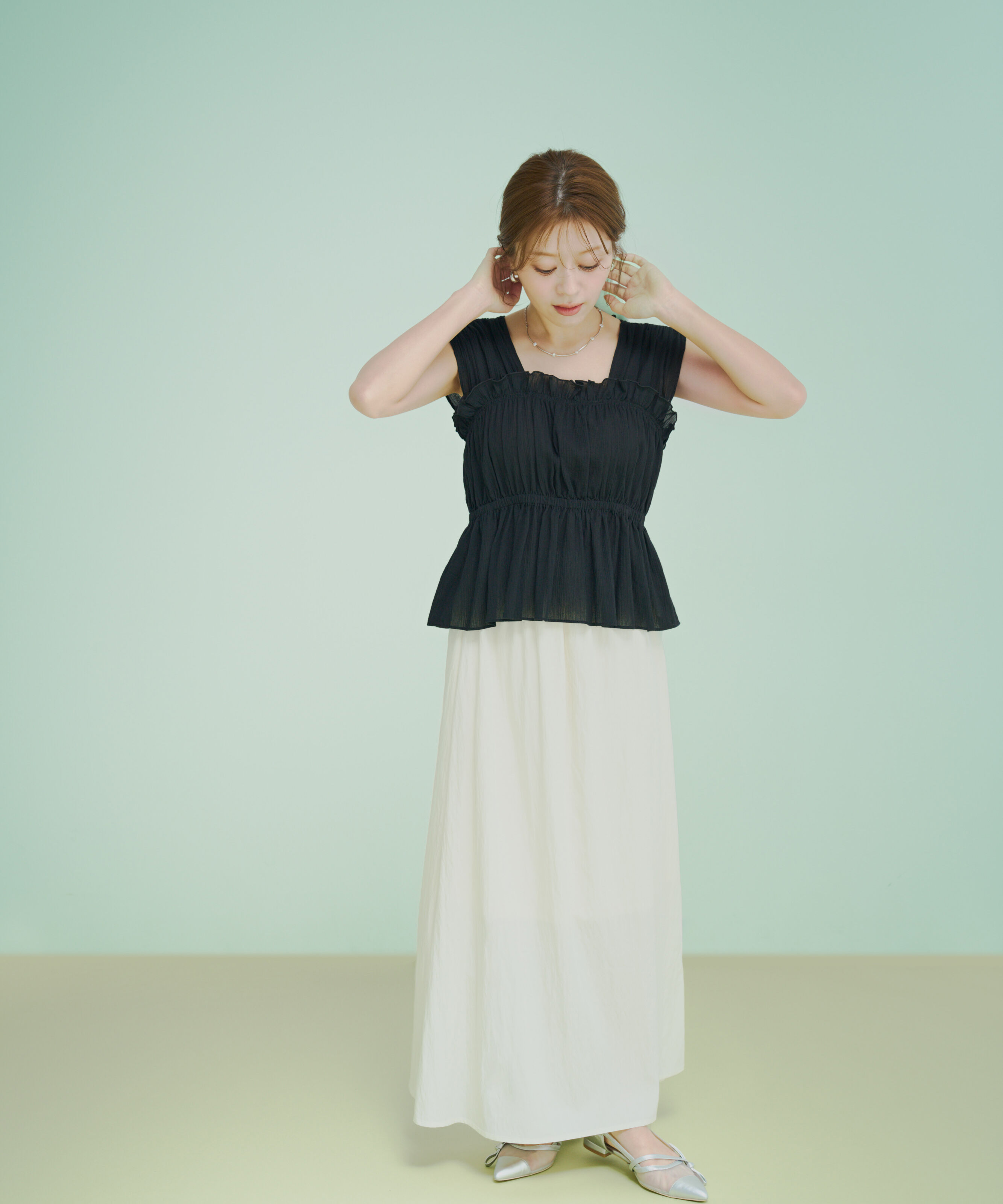 PROPORTION BODY DRESSING「ギャザーブラウス」|シャツ・ブラウス|