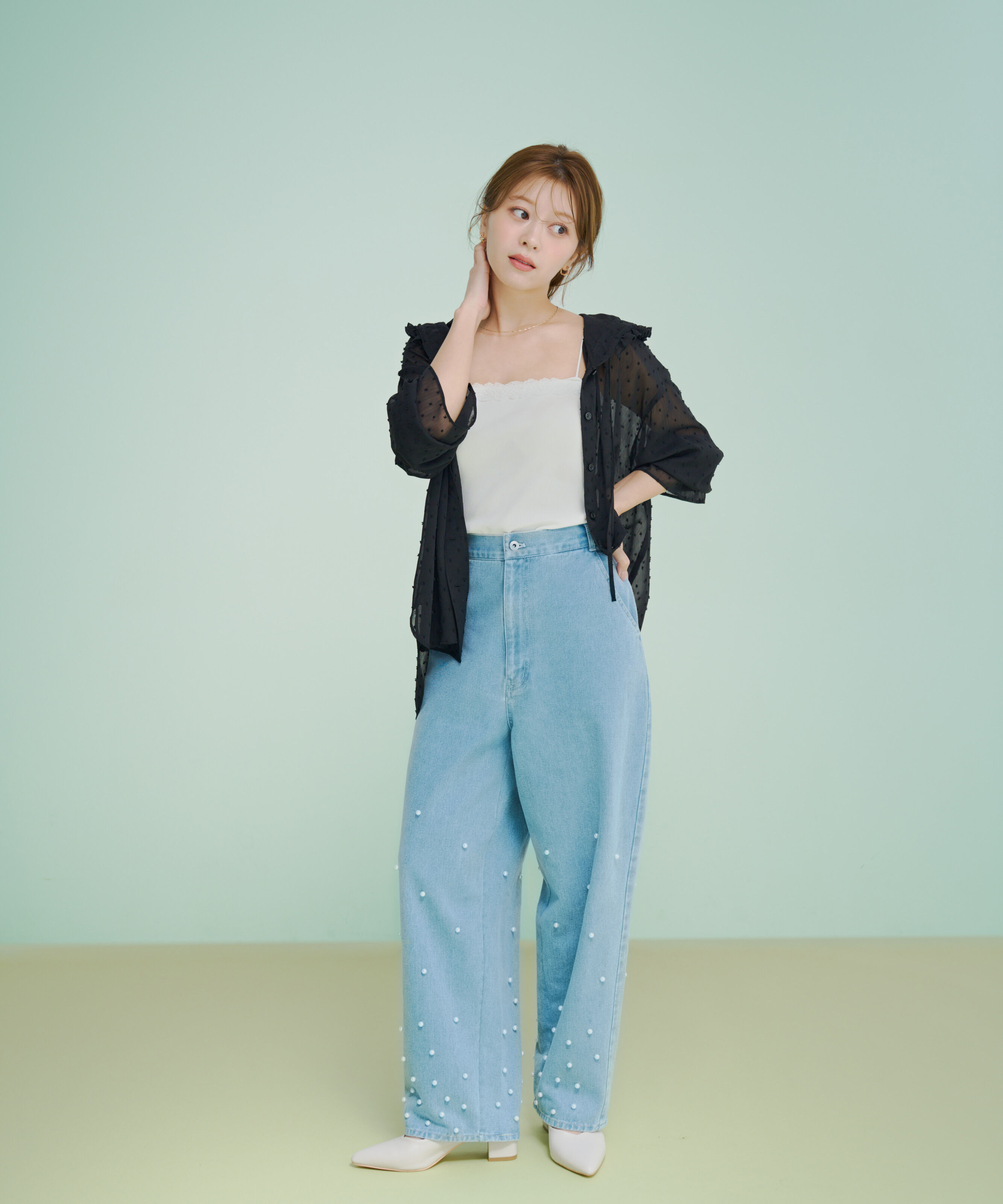 PROPORTION BODY DRESSING「パールデニムパンツ」|その他|