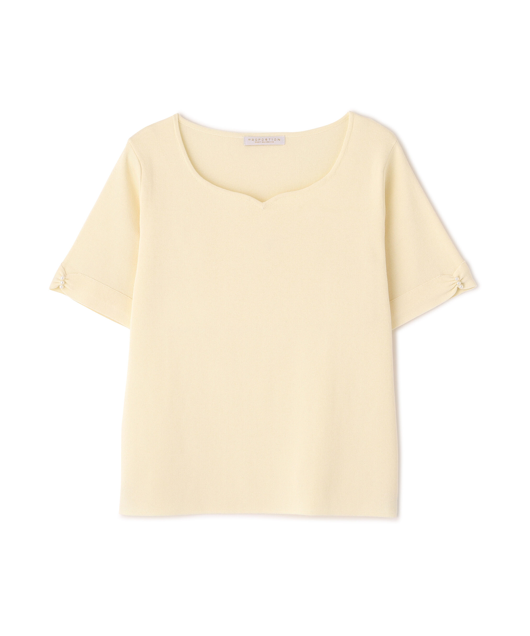 PROPORTION BODY DRESSING「袖リボン総針ニットトップス 26AW」|ニット・セーター|