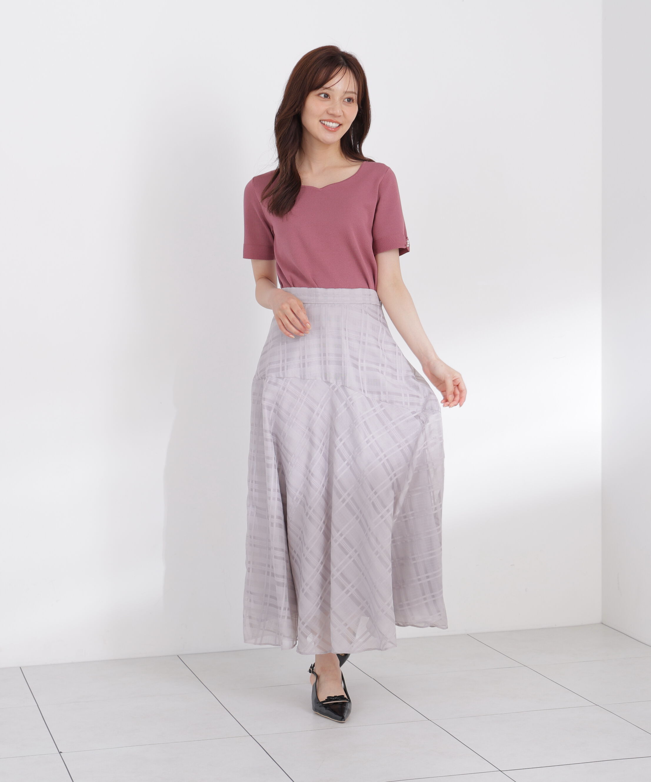 PROPORTION BODY DRESSING「袖リボン総針ニットトップス 26AW」|ニット・セーター|