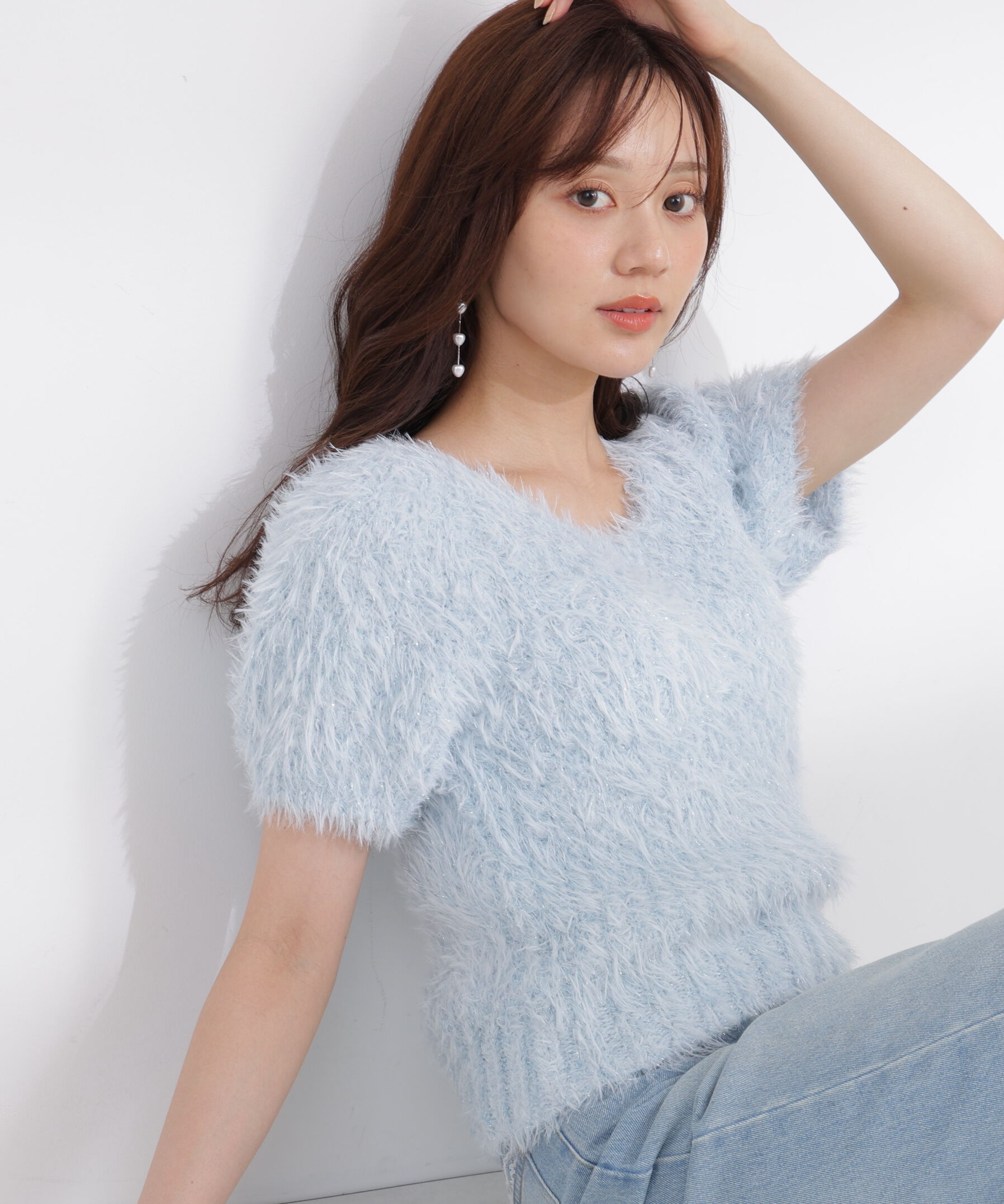 PROPORTION BODY DRESSING「ラメフェザーニット 26AW」|ニット・セーター|