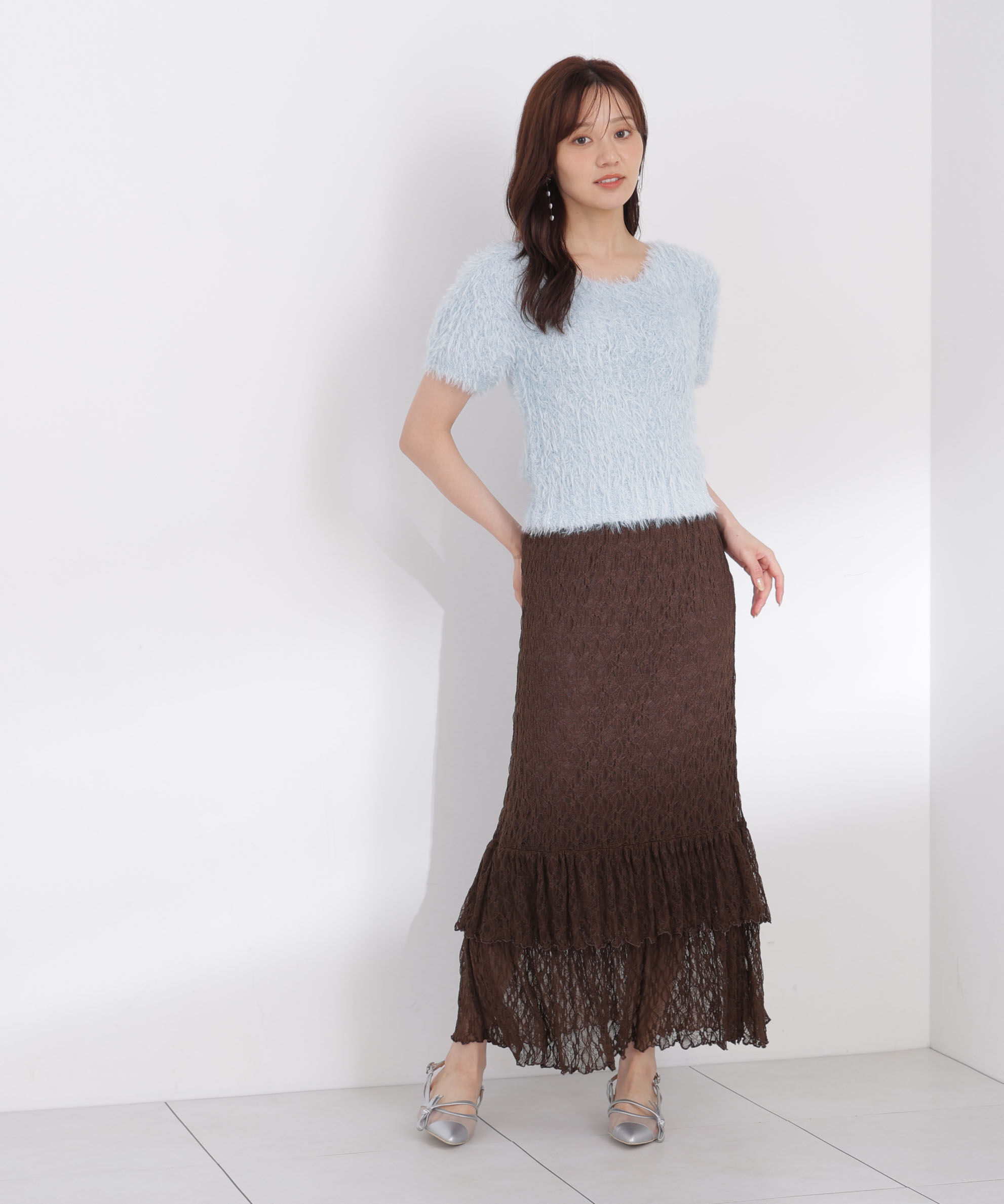 PROPORTION BODY DRESSING「ラメフェザーニット 26AW」|ニット・セーター|