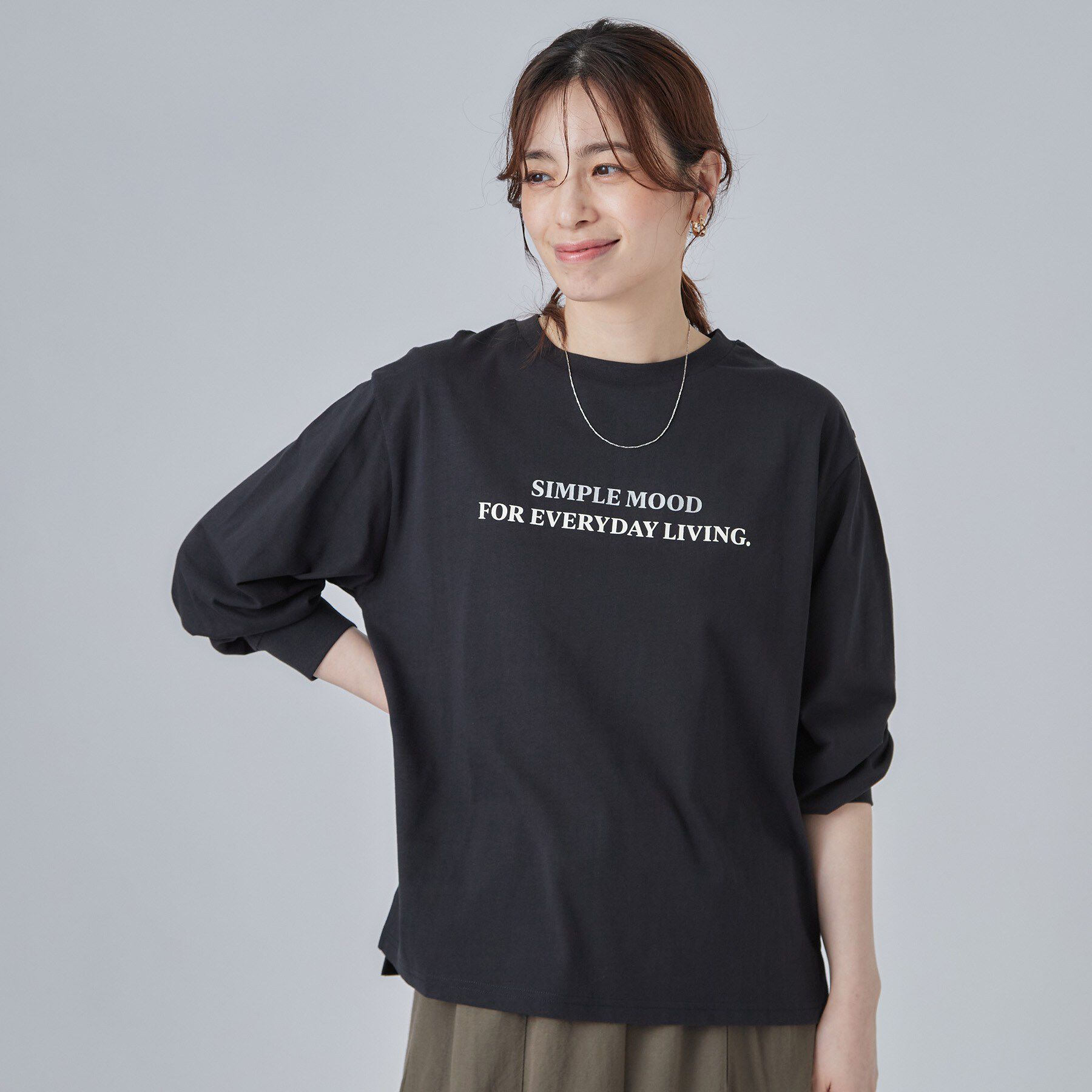 SHOO･LA･RUE「【高レビュー/S-LL】デイリー使いに 選べる6柄プリントロンT」|Tシャツ・カットソー|