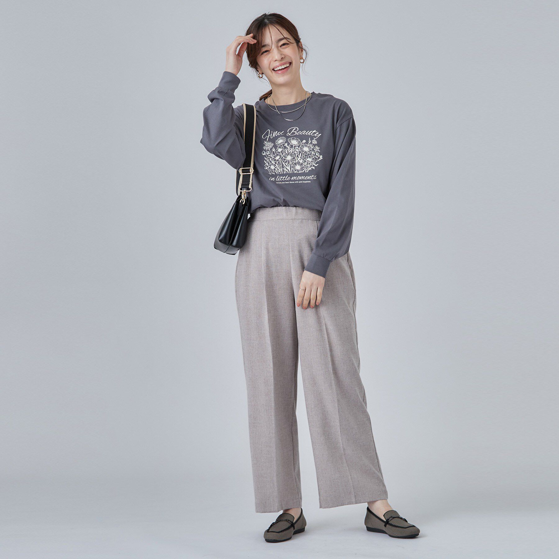 SHOO･LA･RUE「【高レビュー/S-LL】デイリー使いに 選べる6柄プリントロンT」|Tシャツ・カットソー|