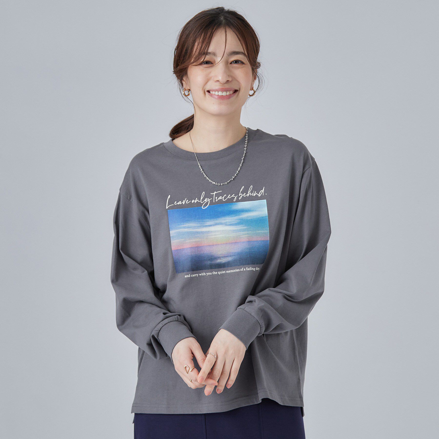 SHOO･LA･RUE「【高レビュー/S-LL】デイリー使いに 選べる6柄プリントロンT」|Tシャツ・カットソー|