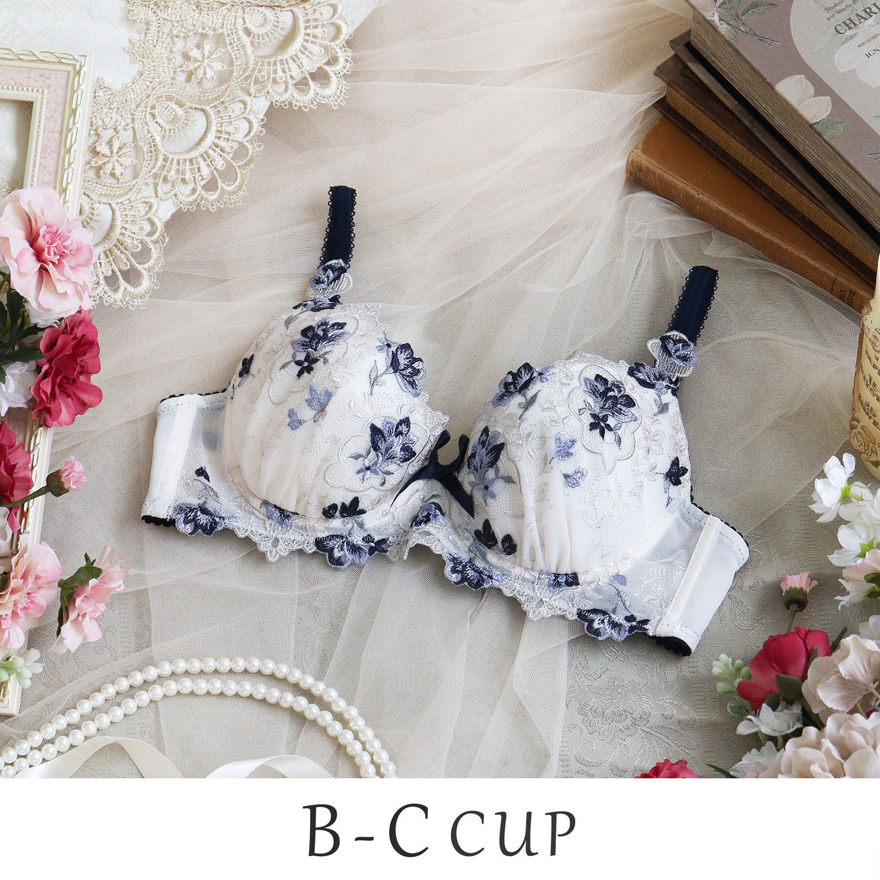 Risa Magli「アンネリース ブラジャー （B－C） ＜Side Shape（サイドシェイプ）＞」|インナー|ネイビー(094)