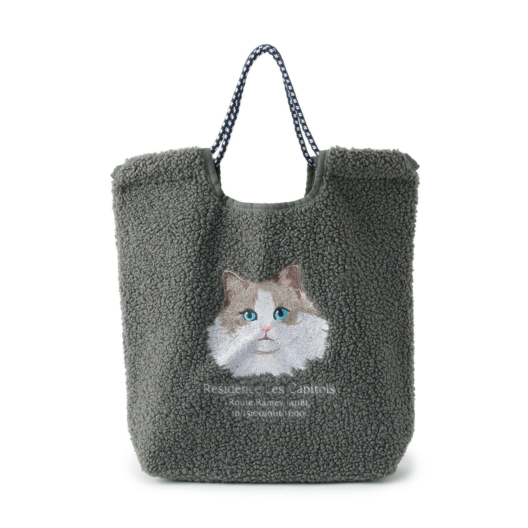 ITS&rsquo;DEMO「ボア刺繍コードトート」|トートバッグ|
