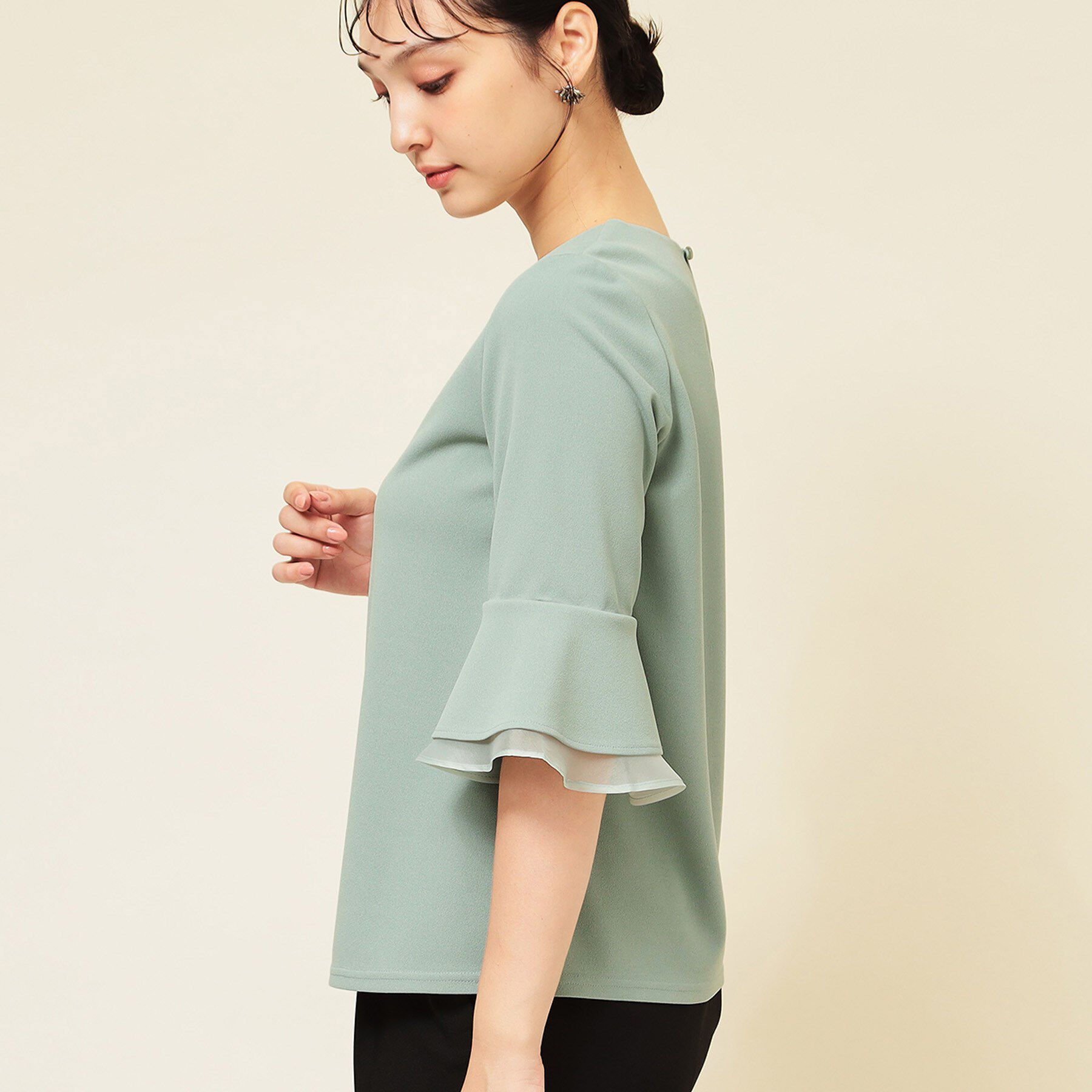 SunaUna「【4色展開／袖ラッフル】プルオーバー」|Tシャツ・カットソー|