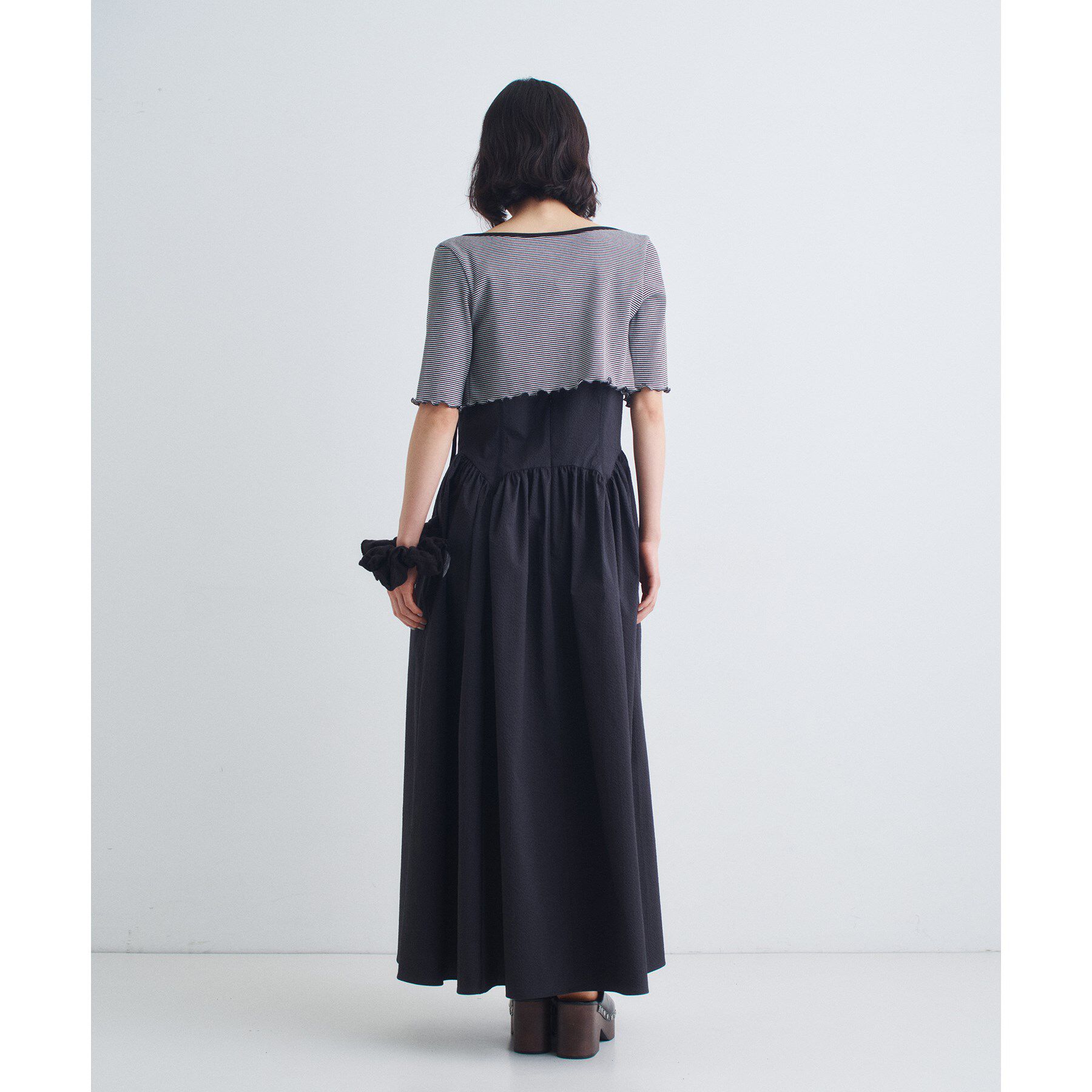 CODE A「chic border 2way ribbon cardigan」|カーディガン|