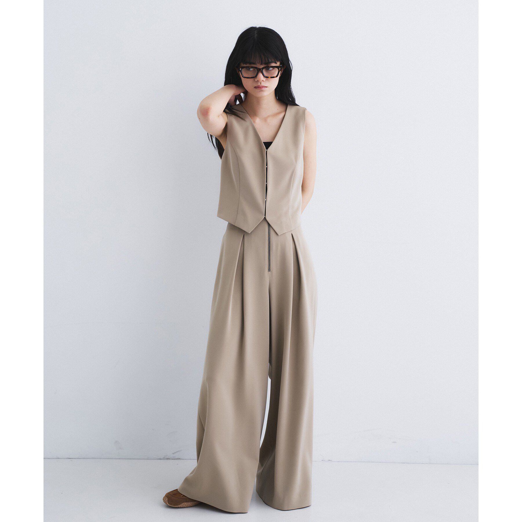 CODE A「front hook short vest」|ベスト・ジレ|
