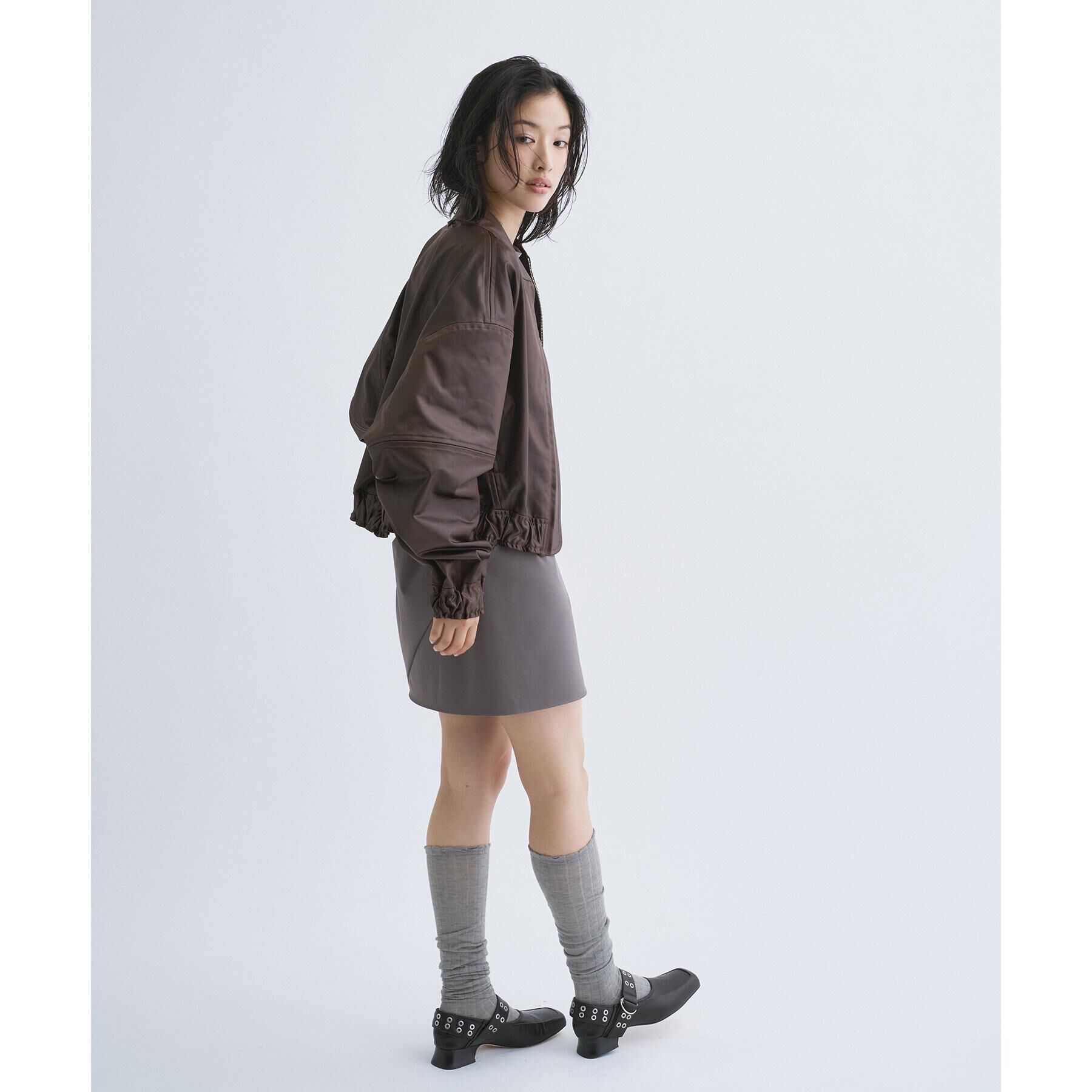 CODE A「【Re】satin bomber jacket」|ブルゾン・スタジャン|