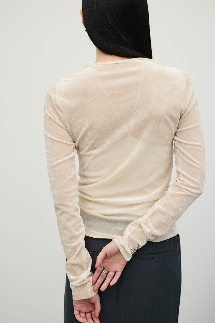 STYLEMIXER「クラッシュベロアロンT」|Tシャツ・カットソー|
