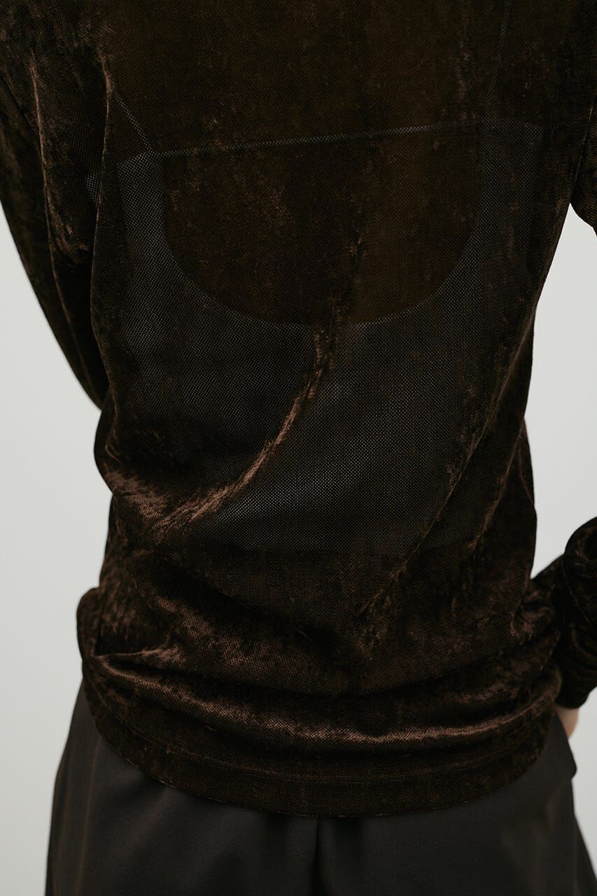 STYLEMIXER「クラッシュベロアロンT」|Tシャツ・カットソー|