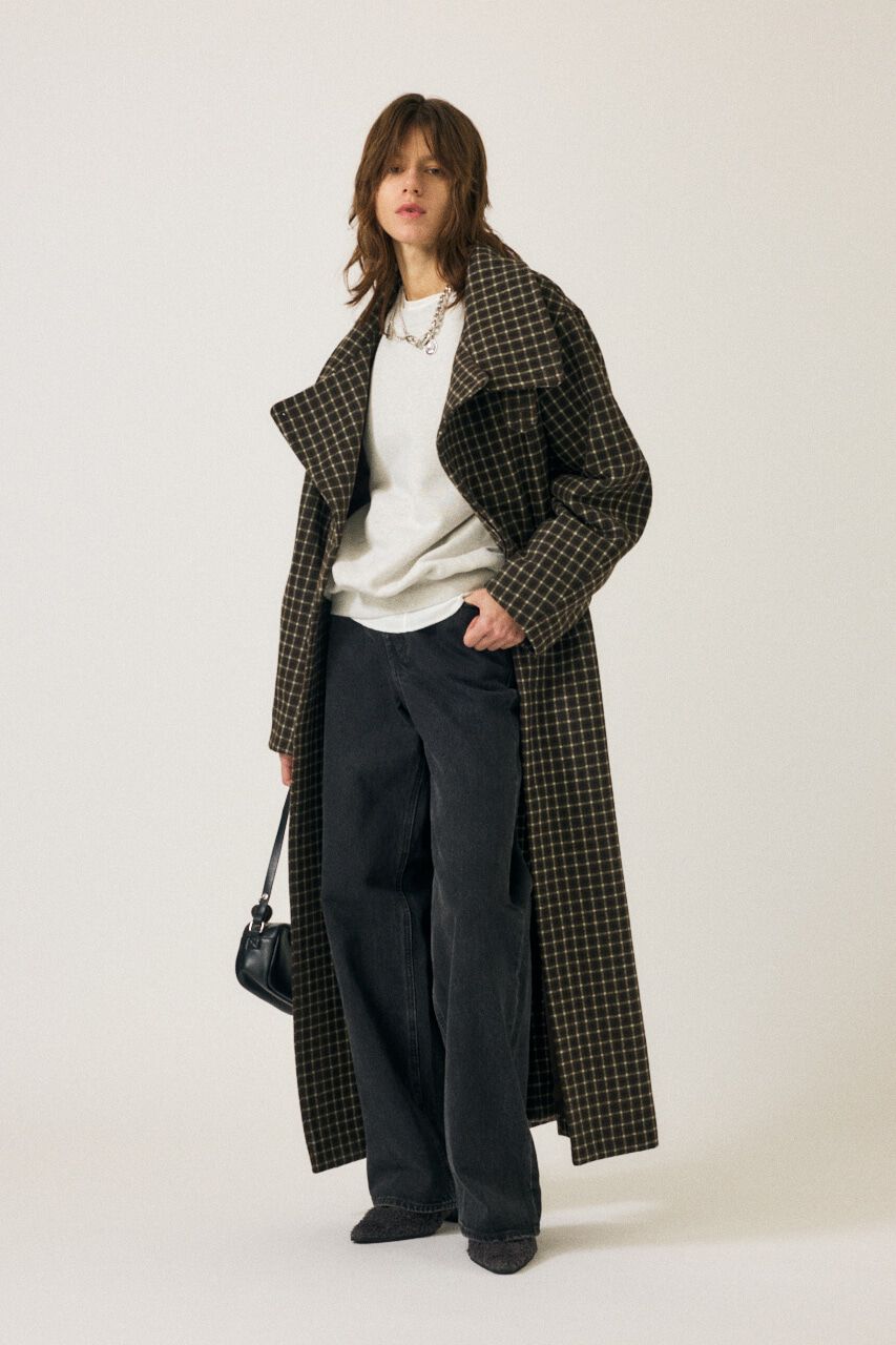 MOUSSY「CROSS WAIST WIDE STRAIGHT」|デニム|