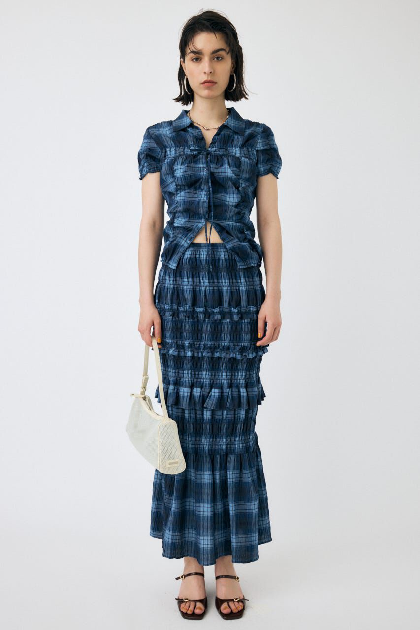 MOUSSY「SHIRRING LONG スカート」|スカート|