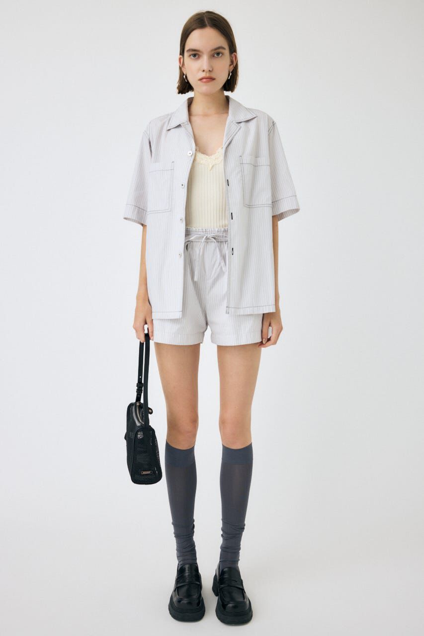 MOUSSY「OPEN COLLAR シャツ」|シャツ・ブラウス|