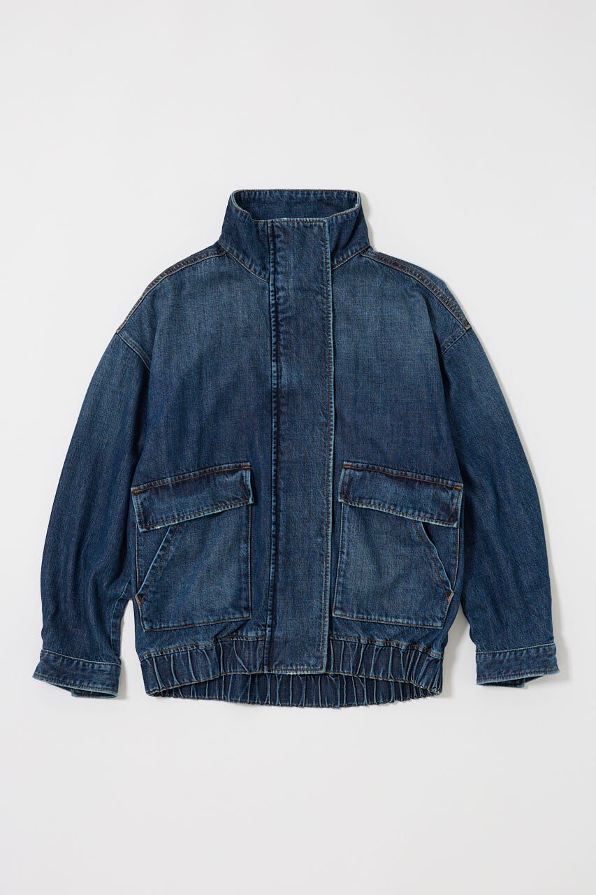 MOUSSY「TENCEL(TM)  DENIM OVER ブルゾン」|デニムジャケット|