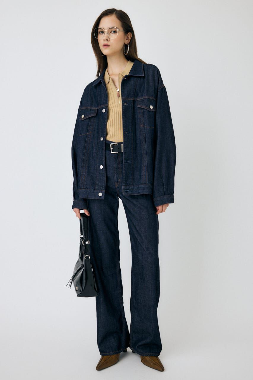 MOUSSY「TENCEL(TM) DENIM  OVER ジャケット」|デニムジャケット|