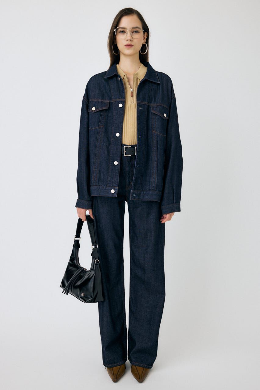 MOUSSY「TENCEL(TM) DENIM  OVER ジャケット」|デニムジャケット|