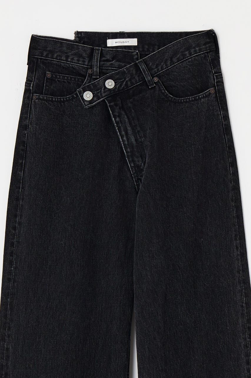 MOUSSY「CROSS WAIST WIDE ストレート」|デニム|