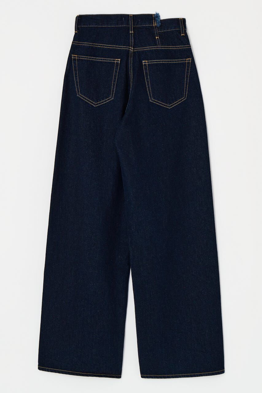 MOUSSY「CROSS WAIST WIDE ストレート」|デニム|