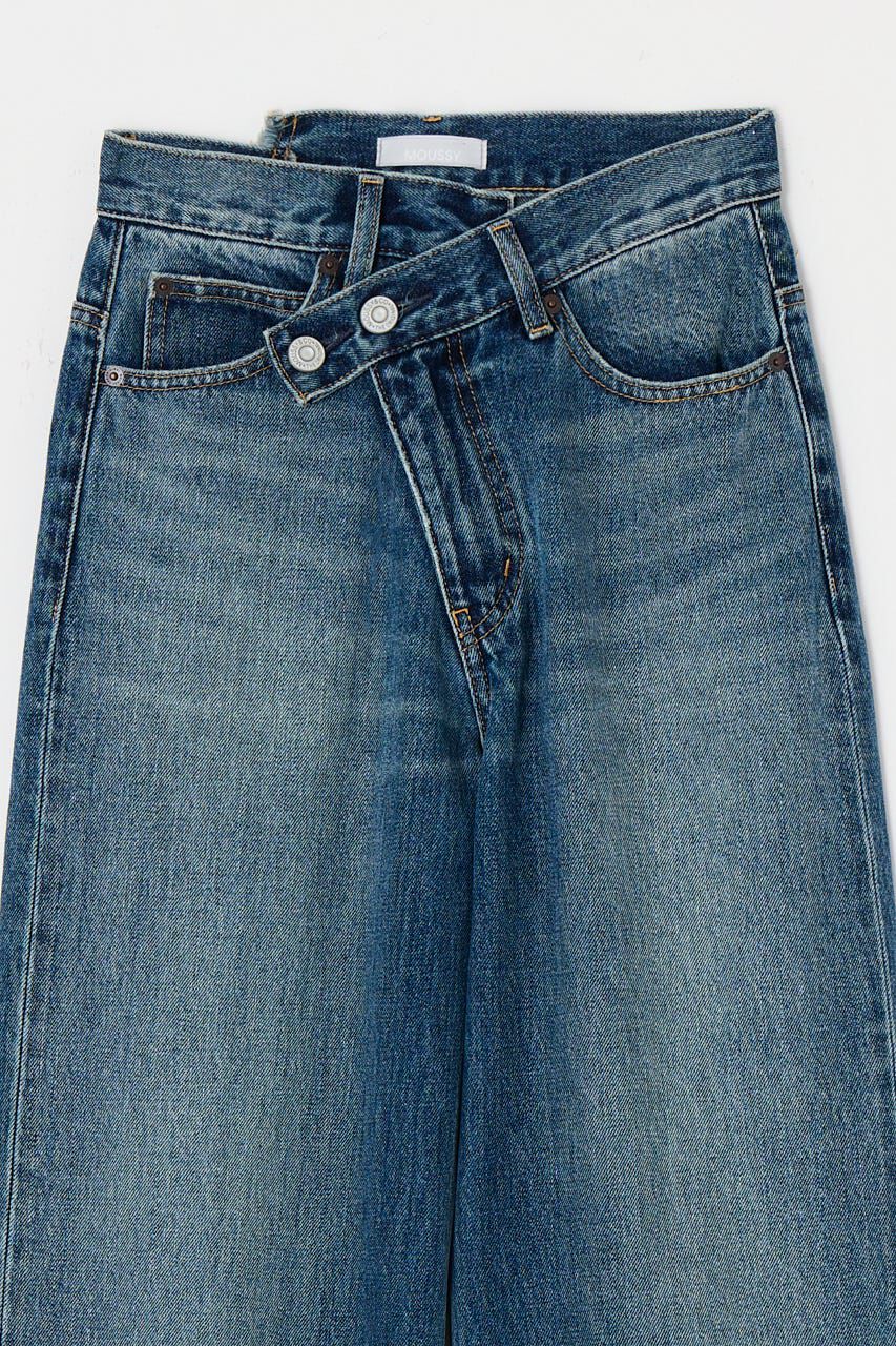 MOUSSY「CROSS WAIST WIDE ストレート」|デニム|