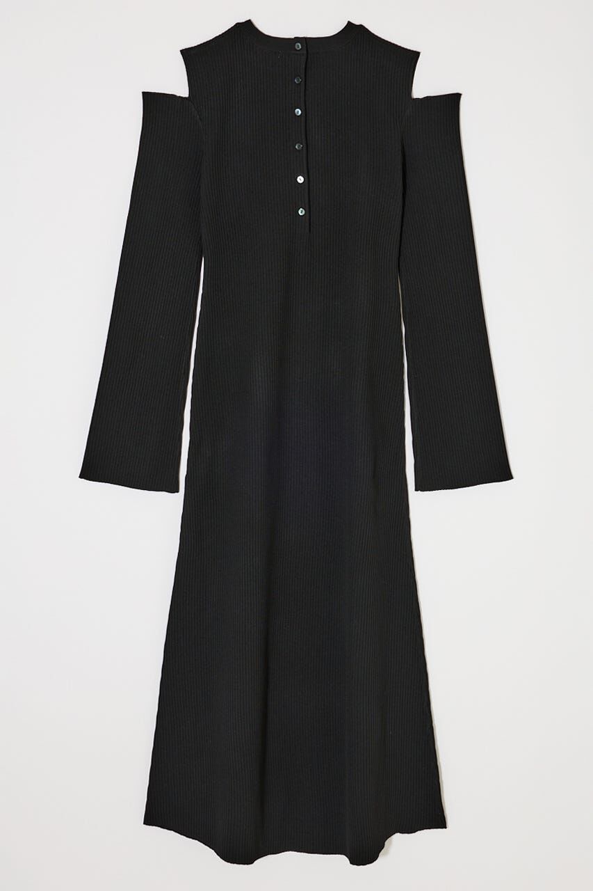 MOUSSY「OPEN SHOULDER KNIT ドレス」|ワンピース|