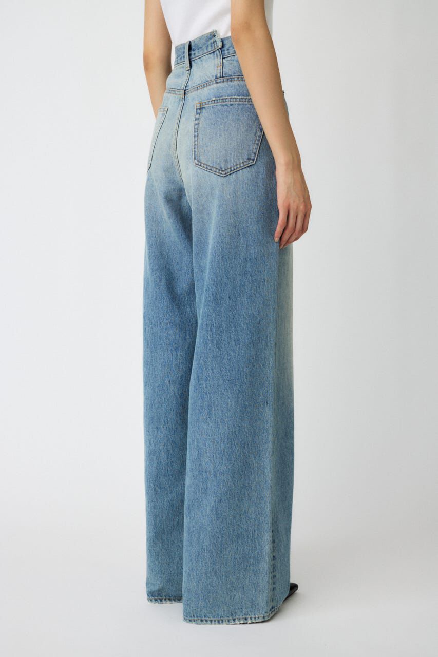 MOUSSY「CROSS WAIST WIDE ストレート」|デニム|