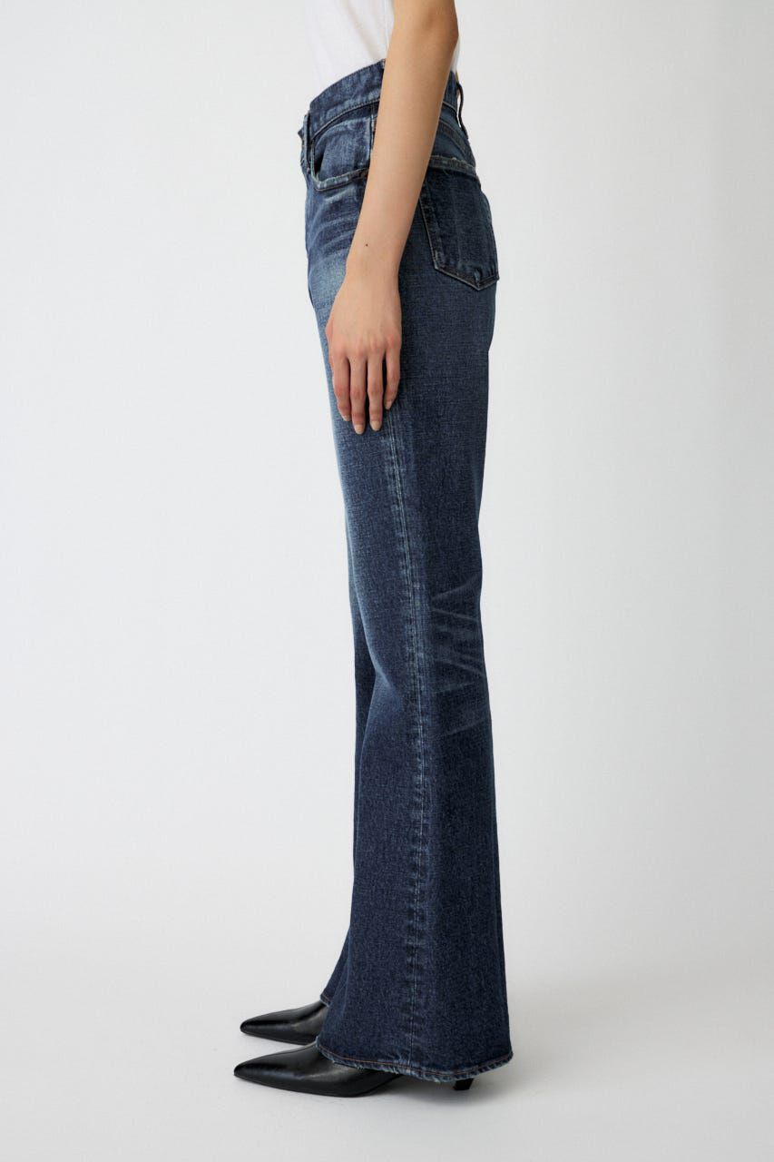 MOUSSY「MVS D/BLU FLARE」|デニム|
