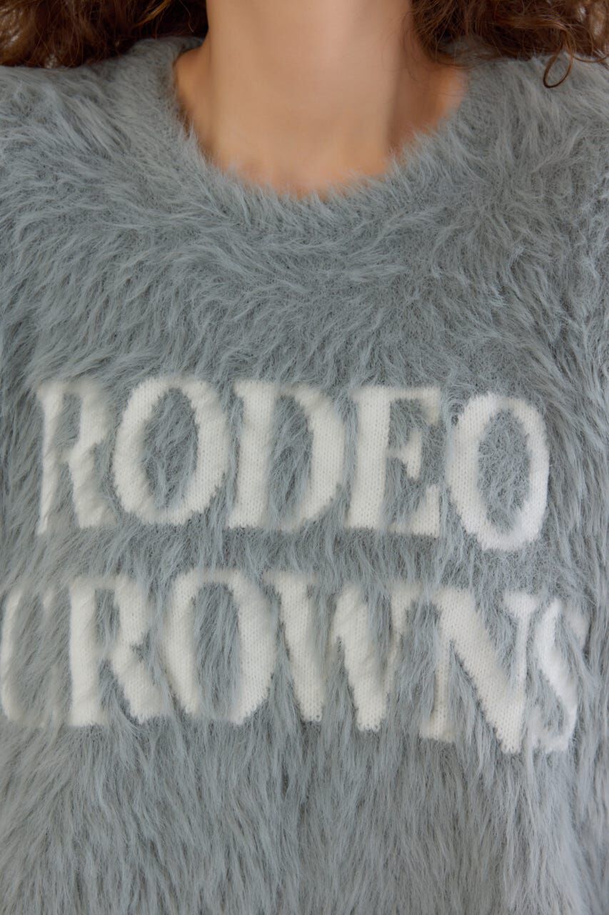 RODEO CROWNS「シャギーロゴニットトップス」|ニット・セーター|