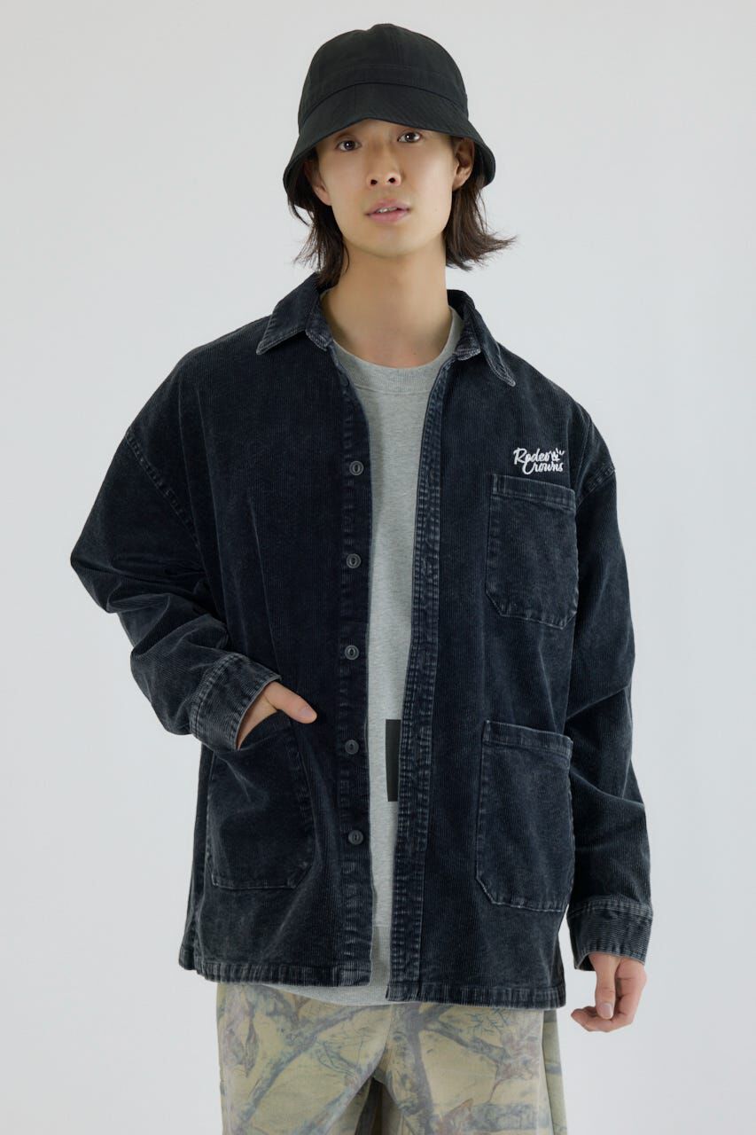 RODEO CROWNS「ケミカルコーデュロイジャケット」|その他|BLK