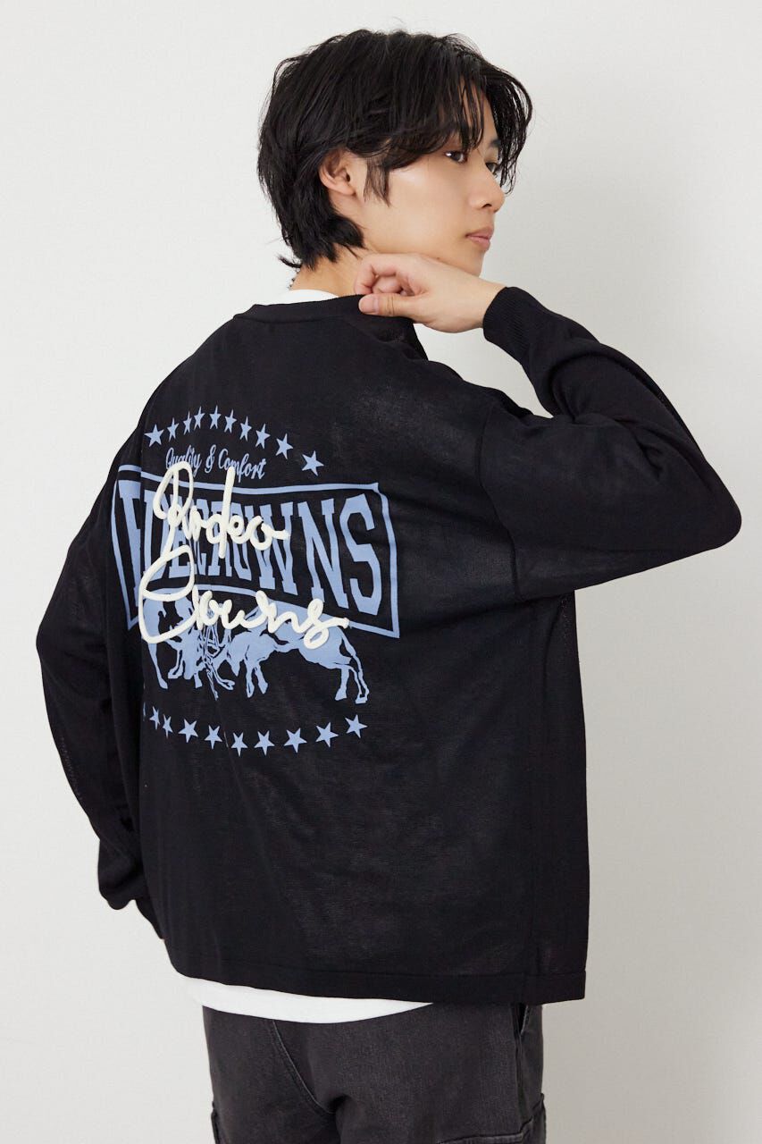 RODEO CROWNS「ロープロゴニットトッパー」|カーディガン|