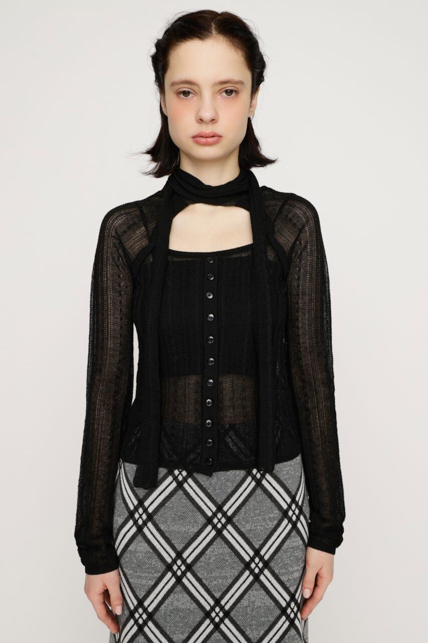 SLY「TIE RIBBON KNIT トップス」|ニット・セーター|