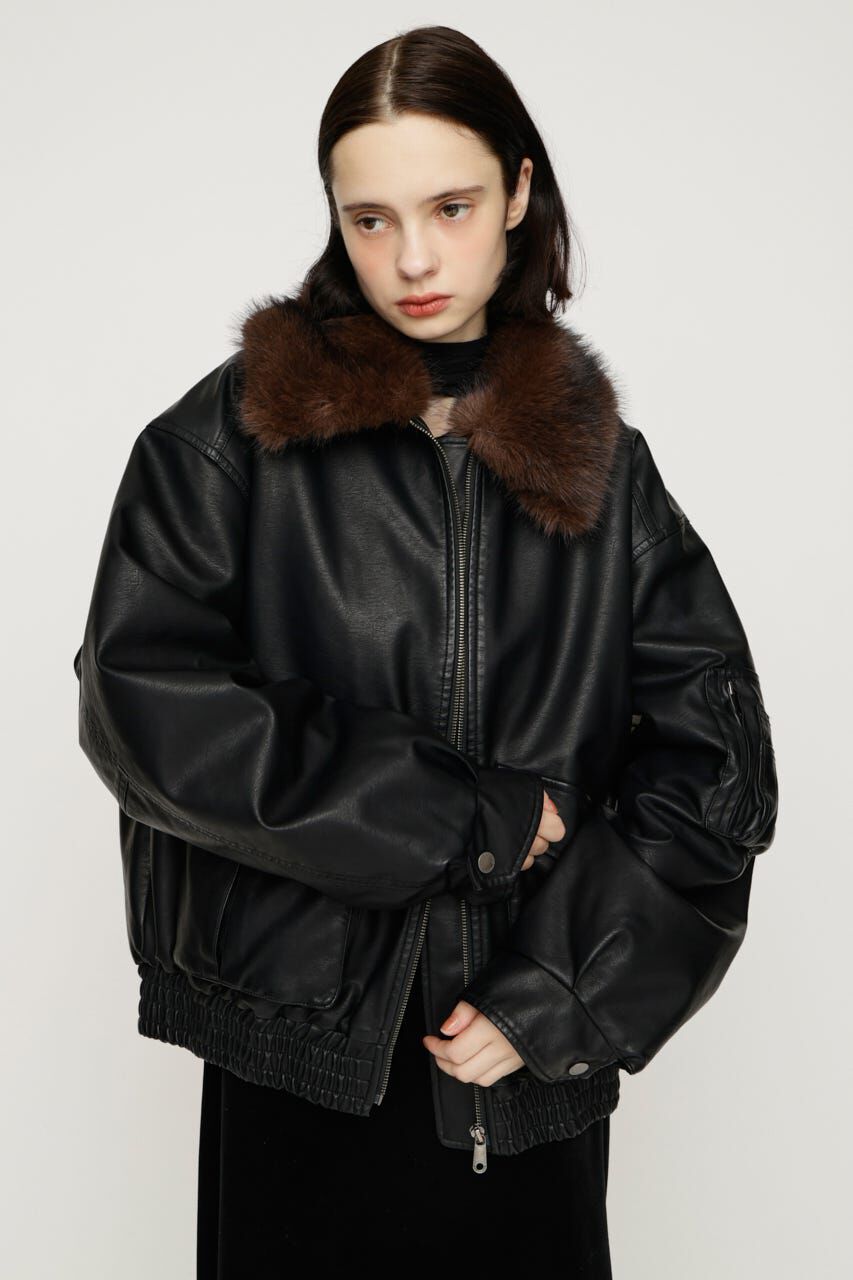 SLY「WASHED PUFFER ブルゾン」|ブルゾン・スタジャン|D/BLK3