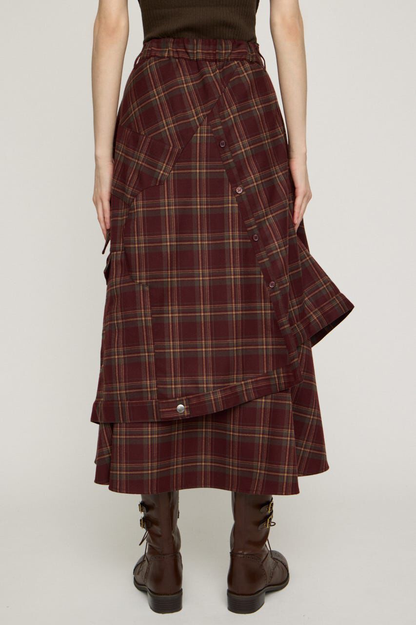 SLY「PLAID FLARE DESIGN スカート」|スカート|